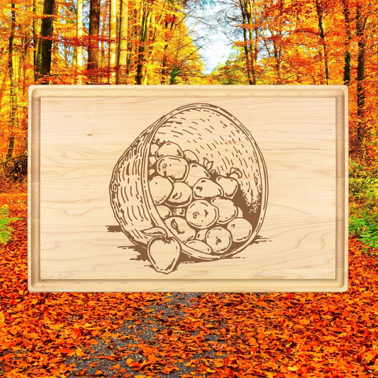 Bushel of Apples Cutting Board - Premium Cutting Boards from Hipster Lasers - Just $40! Shop now at Hipster Lasers