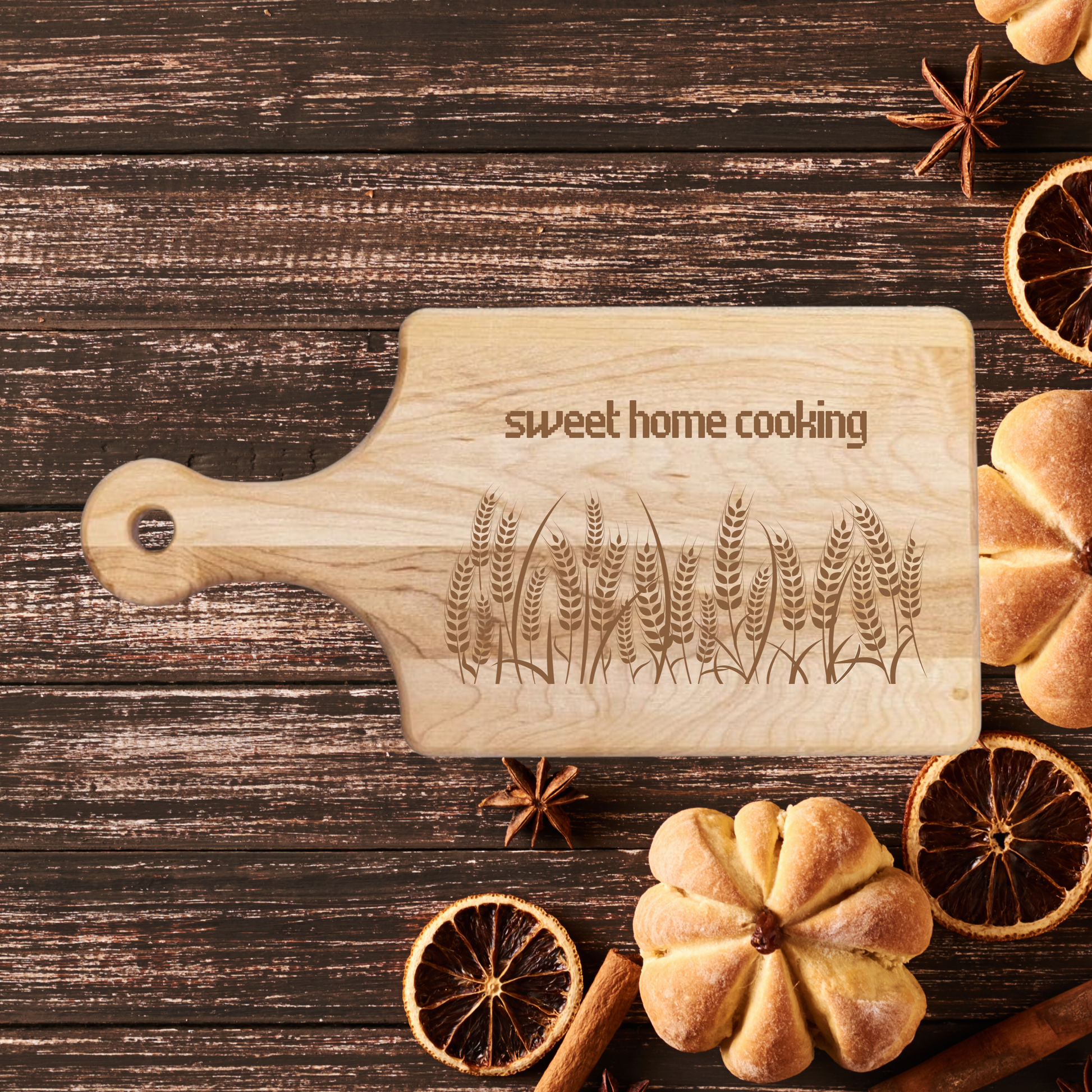 Sweet Home Cooking Cutting Board - Premium Cutting Boards from Hipster Lasers - Just $70! Shop now at Hipster Lasers