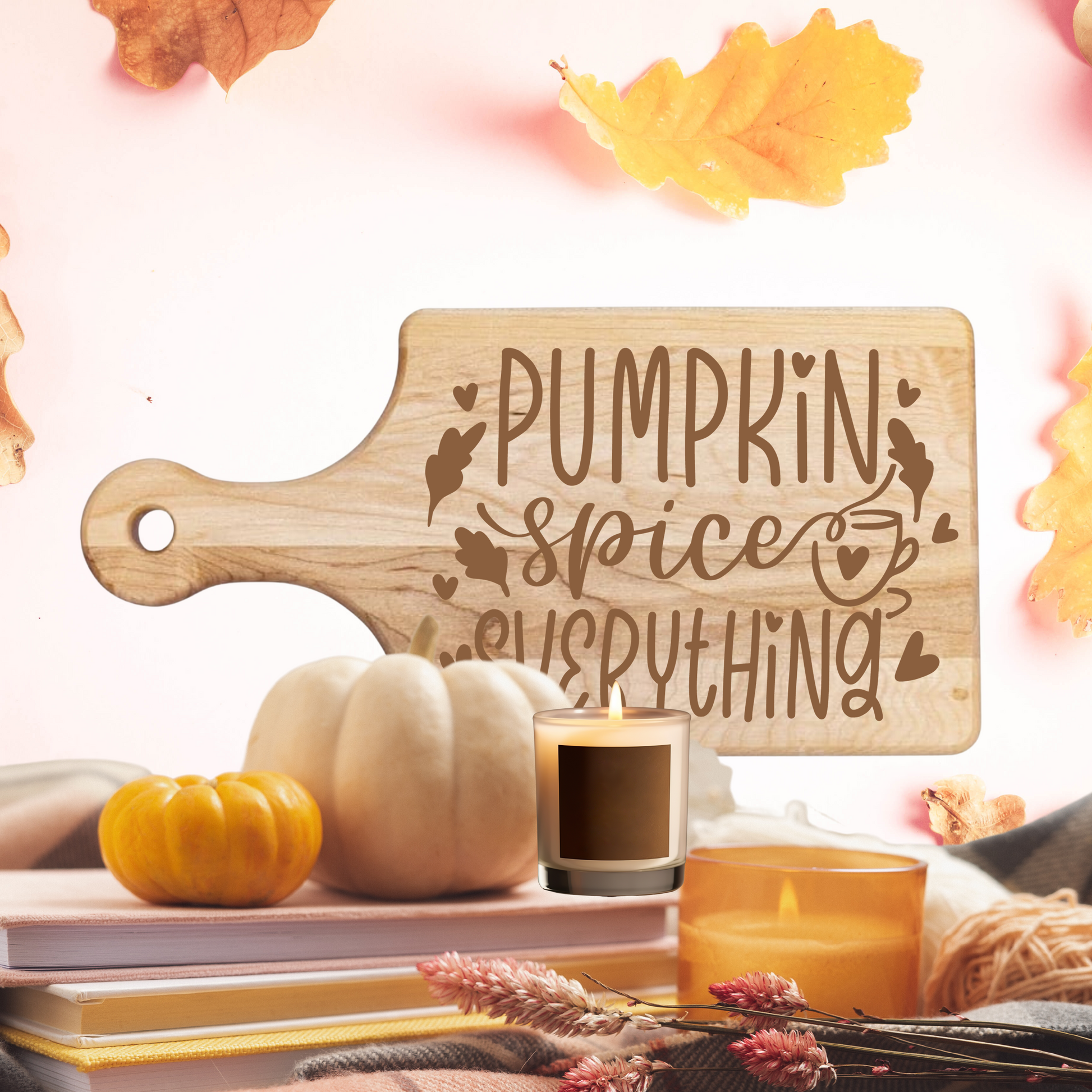 Pumpkin Spice & Everything Nice Cutting Board - Premium Cutting Boards from Hipster Lasers - Just $40! Shop now at Hipster Lasers