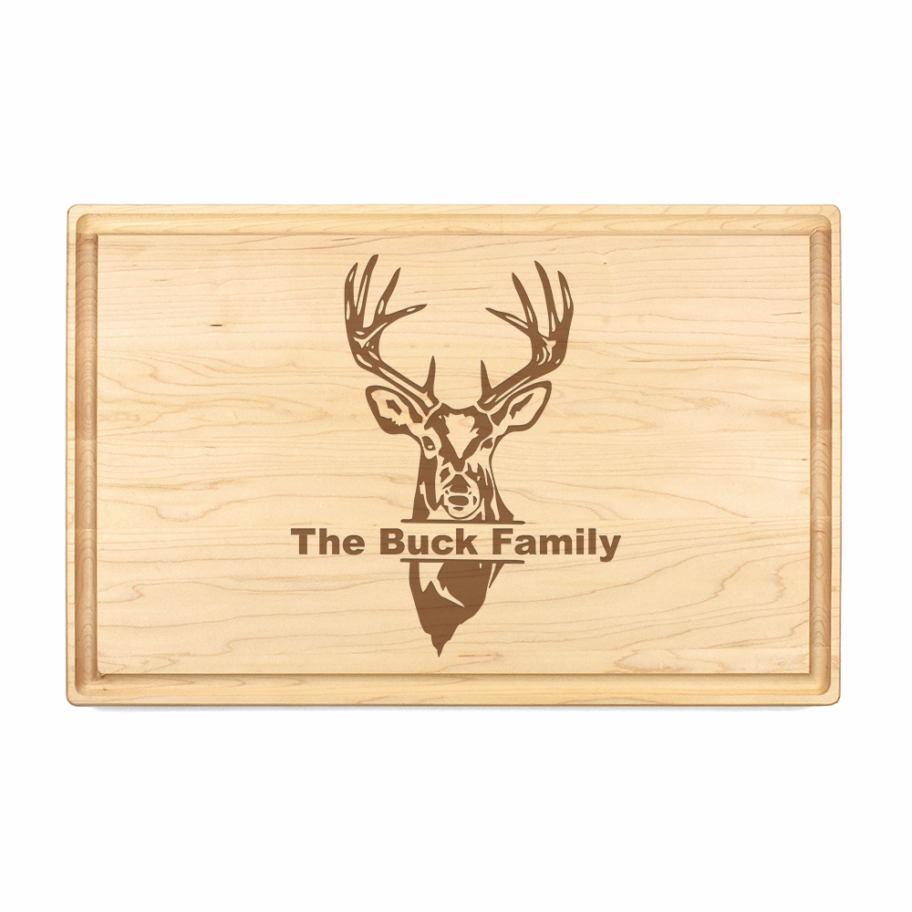 Buck Customizable Cutting Board - Premium Cutting Boards from Hipster Lasers - Just $70! Shop now at Hipster Lasers