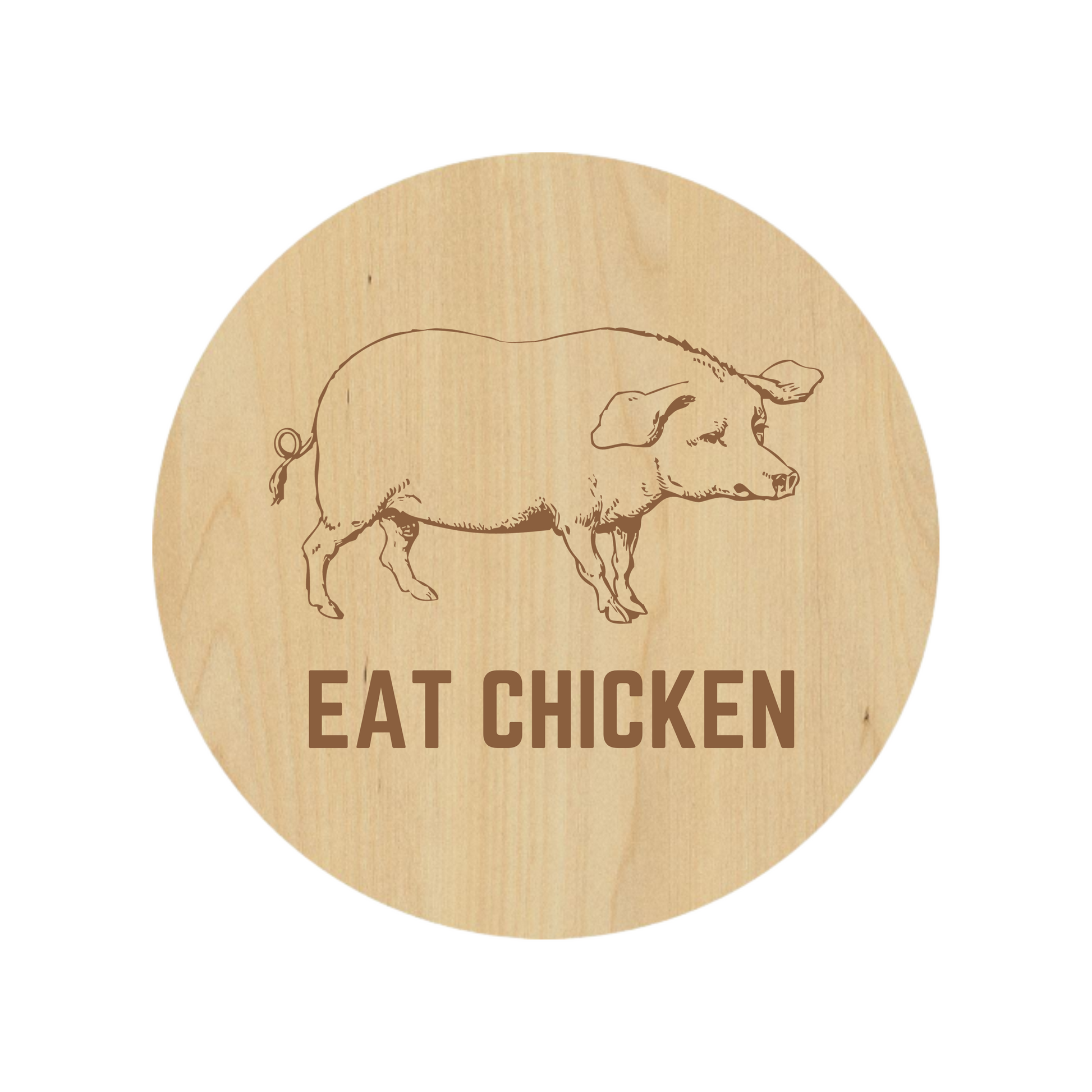Eat Chicken Coasters - Premium Coasters from Hipster Lasers - Just $10! Shop now at Hipster Lasers