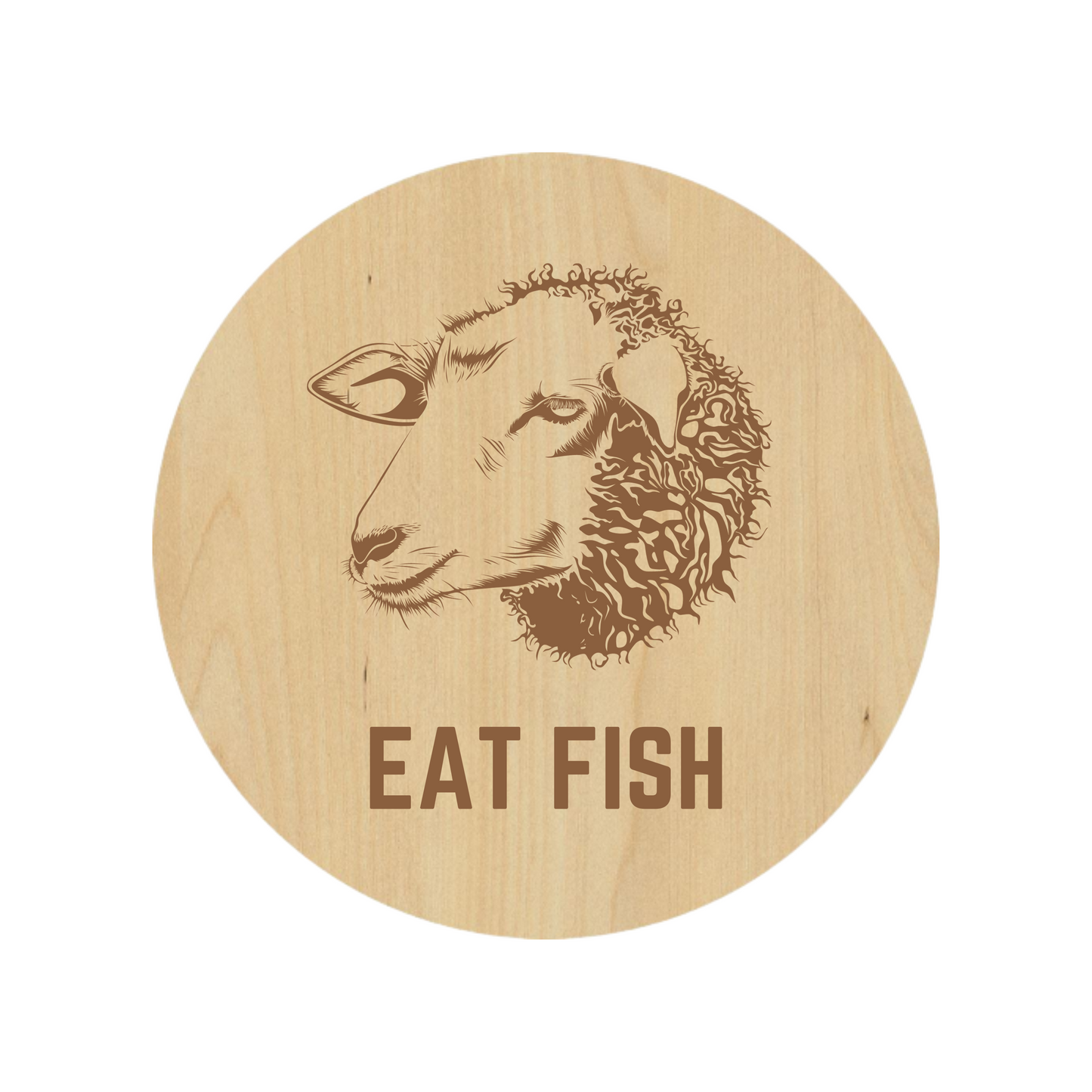 Eat Fish Coaster Set - Premium Coasters from Hipster Lasers - Just $40! Shop now at Hipster Lasers