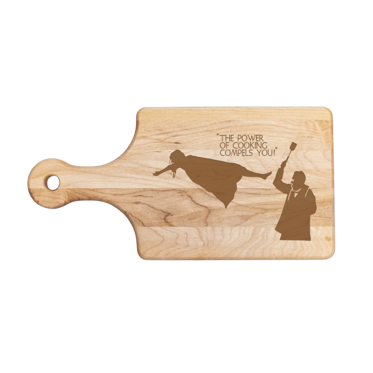 The Power Of Cooking Compels You Cutting Board - Premium Cutting Boards from Hipster Lasers - Just $70! Shop now at Hipster Lasers