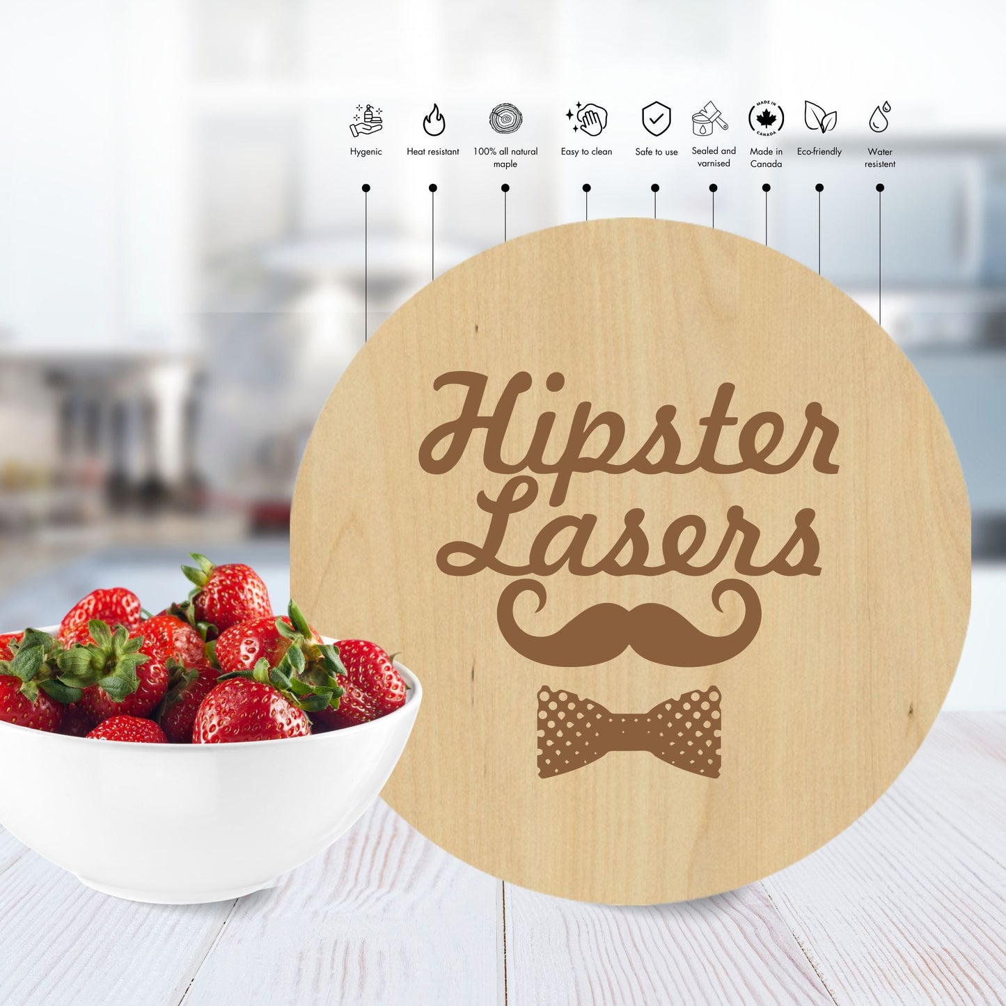 Wrapped With Love Coaster - Premium Coasters from Hipster Lasers - Just $10! Shop now at Hipster Lasers