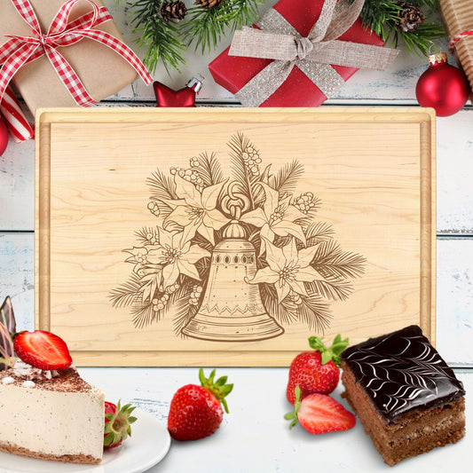 Sleigh Bells Cutting Board - Premium Cutting Boards from Hipster Lasers - Just $40! Shop now at Hipster Lasers