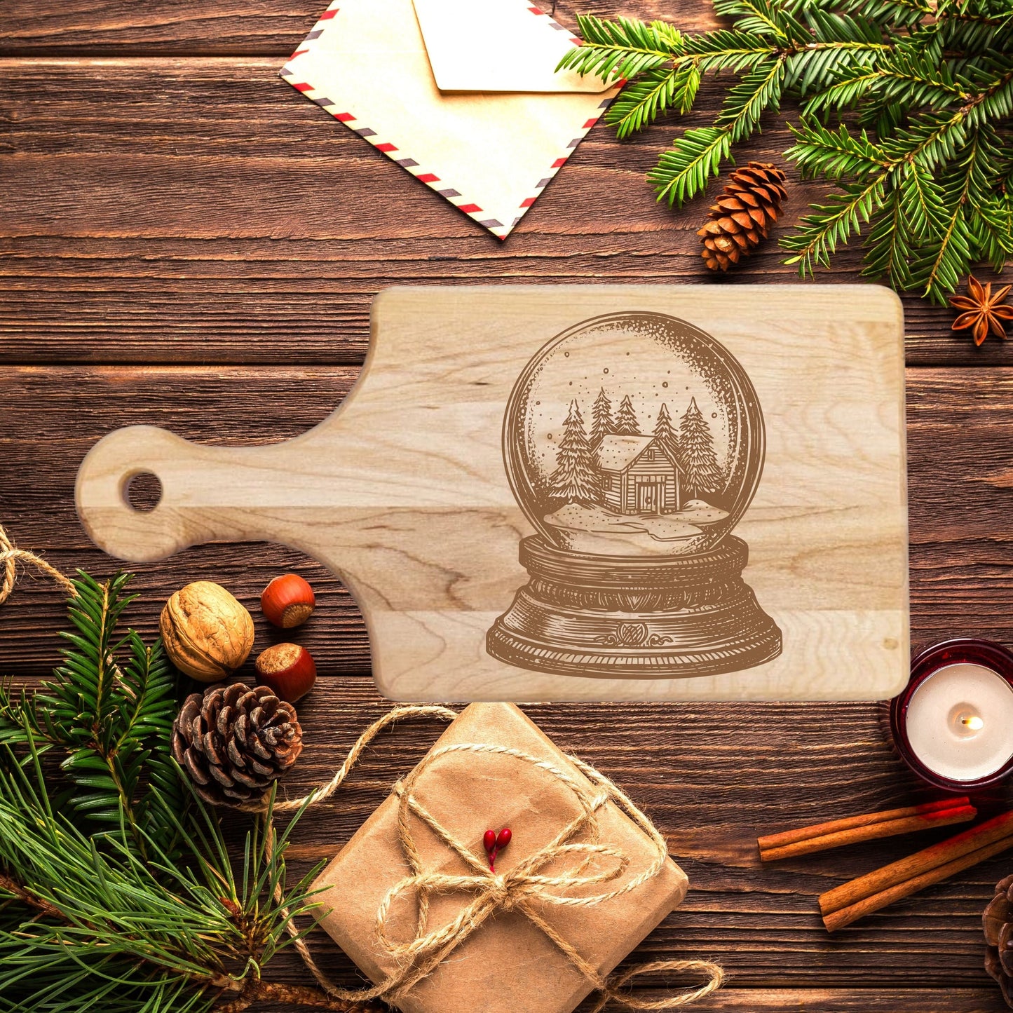 Yuletide Joy Cutting Board - Premium Cutting Boards from Hipster Lasers - Just $40! Shop now at Hipster Lasers