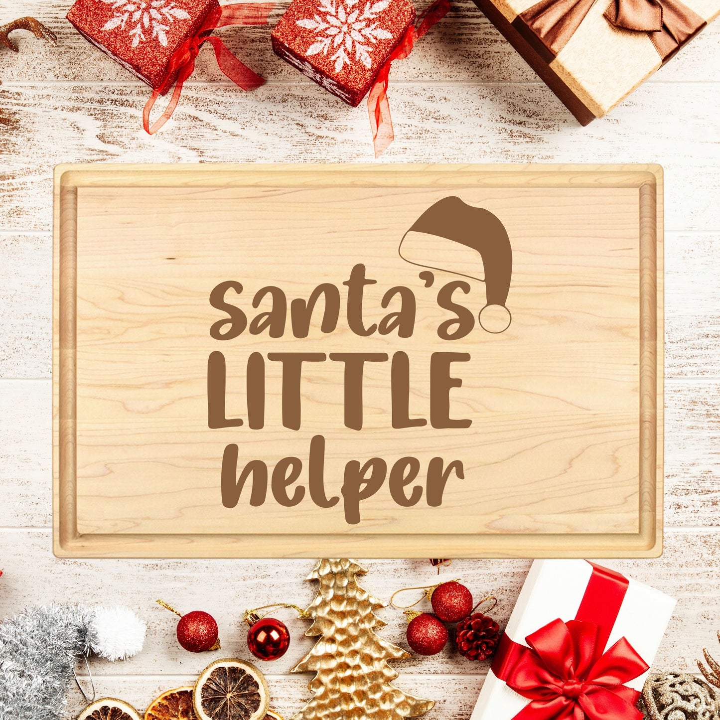 Santa's Little Helper Cutting Board