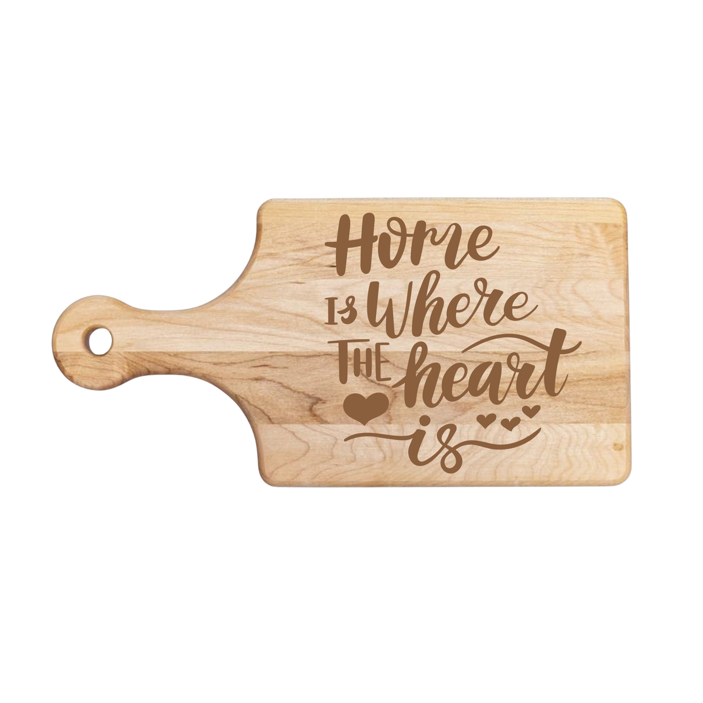 Home Is Where The Heart Is Cutting Board - Premium Cutting Boards from Hipster Lasers - Just $40! Shop now at Hipster Lasers