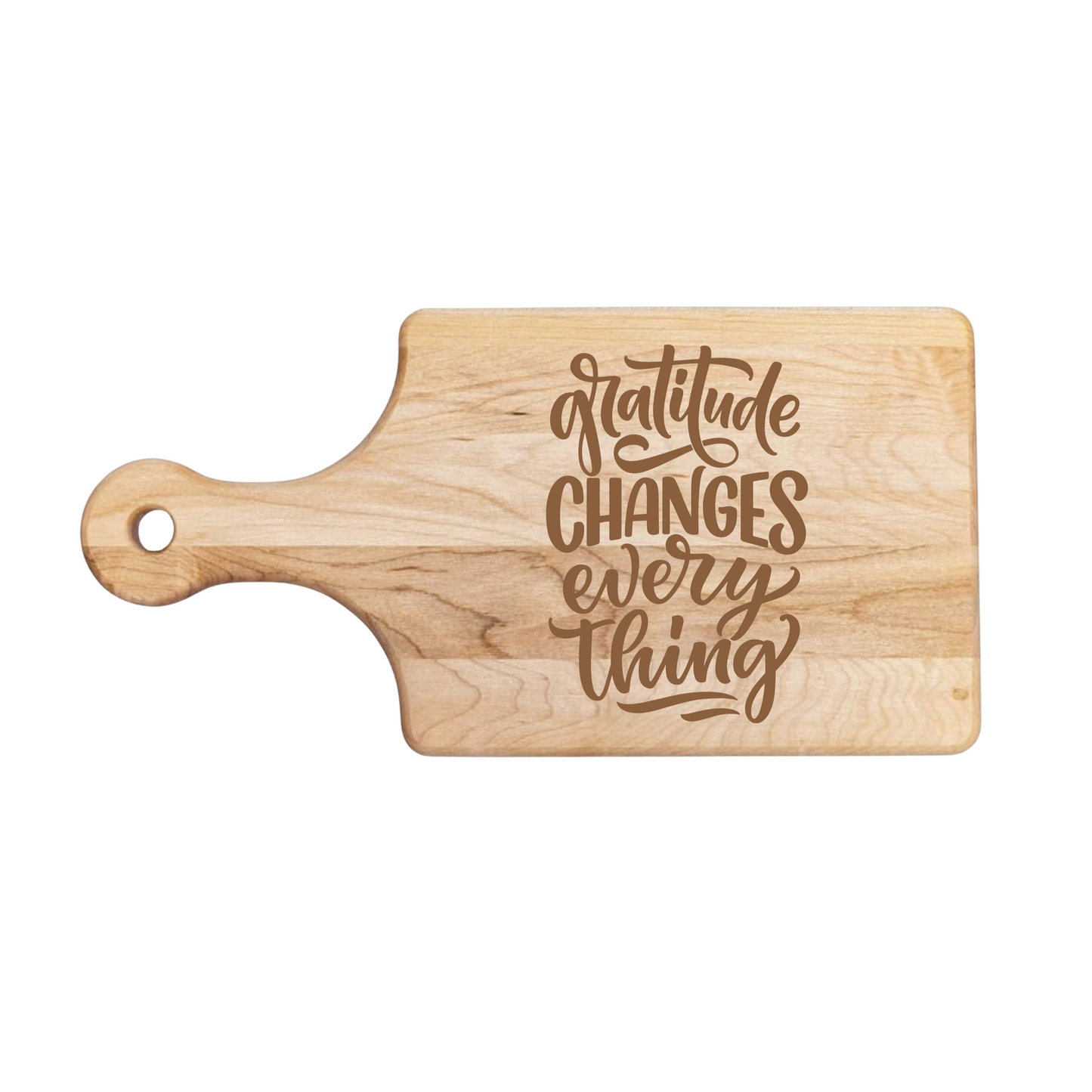 Gratitude Changes Everything Cutting Board - Premium Cutting Boards from Hipster Lasers - Just $40! Shop now at Hipster Lasers