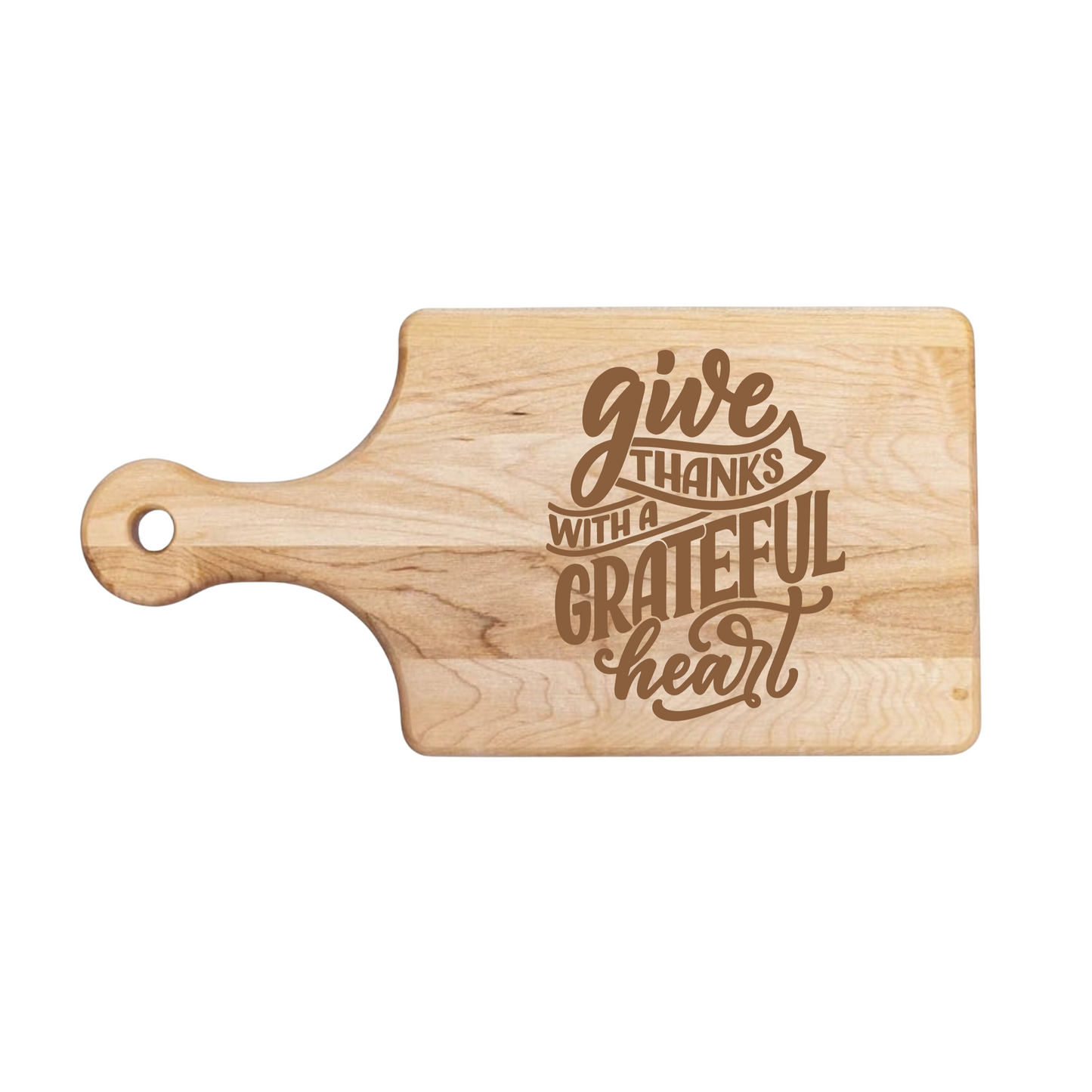 Give Thanks With A Grateful Heart Cutting Board - Premium Cutting Boards from Hipster Lasers - Just $70! Shop now at Hipster Lasers