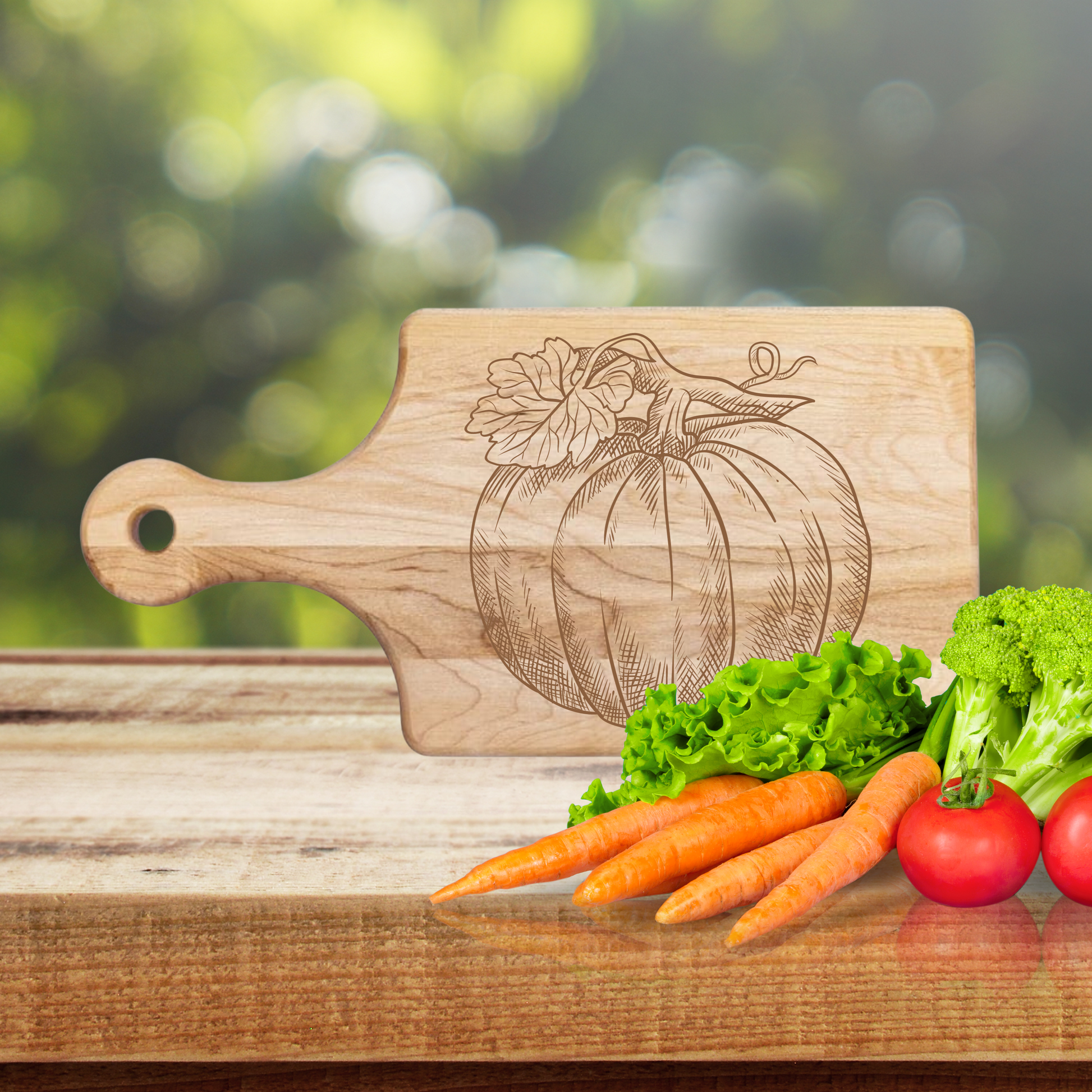Farmhouse Pumpkin Cutting Board - Premium Cutting Boards from Hipster Lasers - Just $40! Shop now at Hipster Lasers