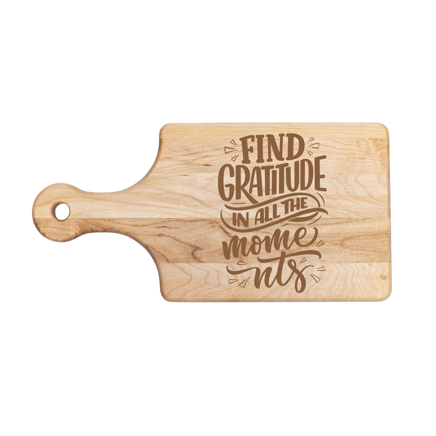 Find Gratitude Cutting Board - Premium Cutting Boards from Hipster Lasers - Just $40! Shop now at Hipster Lasers