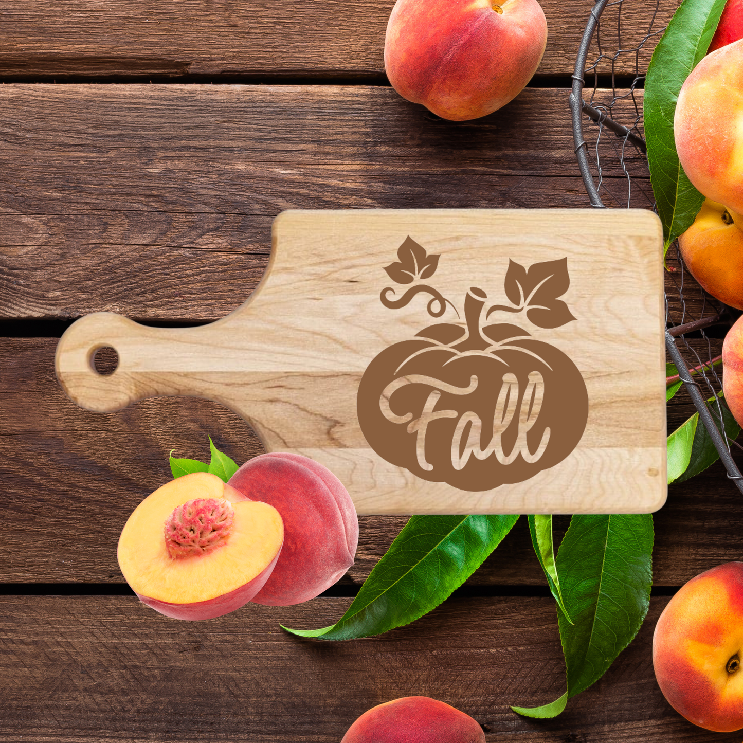Fall Pumpkin Cutting Board - Premium Cutting Boards from Hipster Lasers - Just $70! Shop now at Hipster Lasers