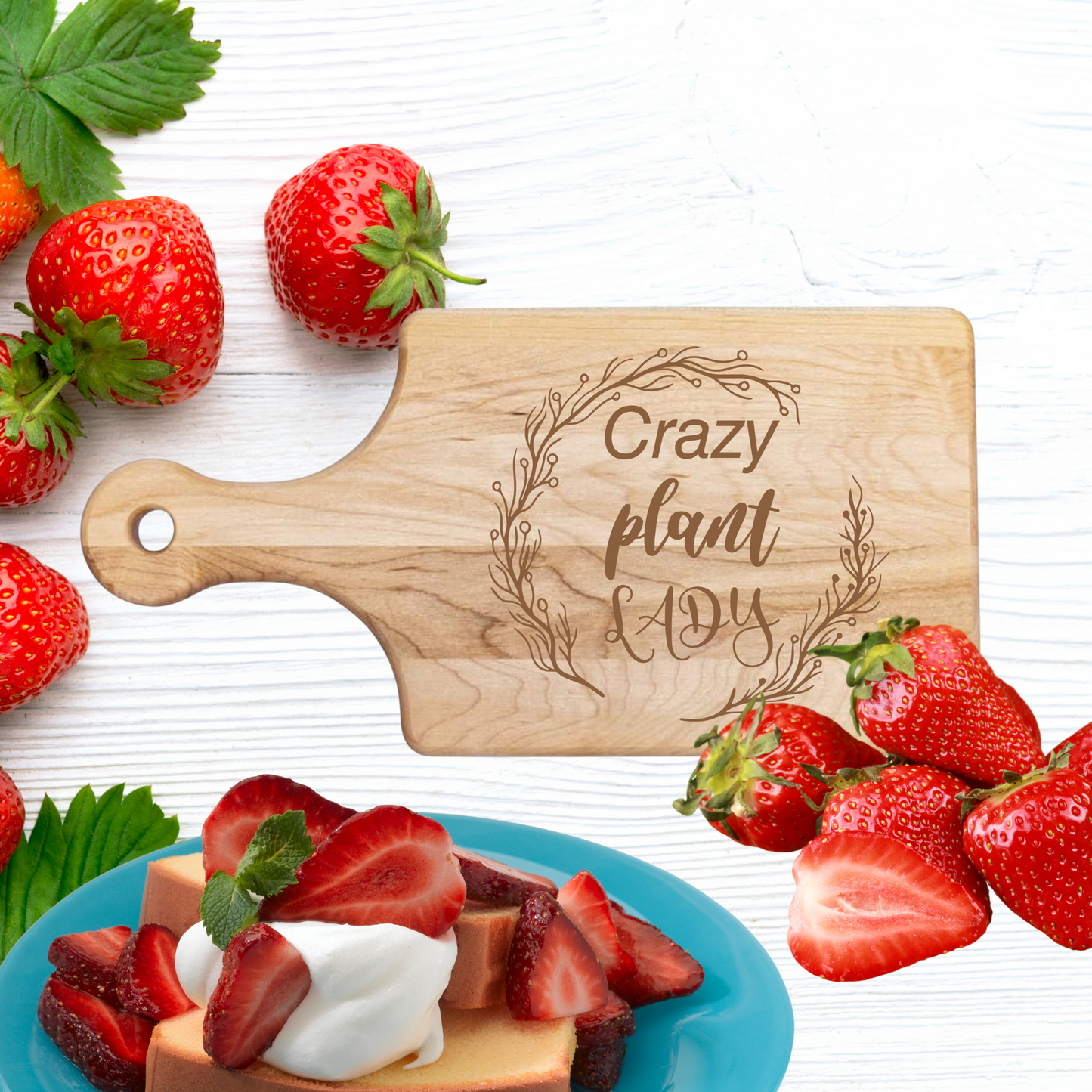 Crazy Plant Lady Cutting Board - Premium Cutting Boards from Hipster Lasers - Just $40! Shop now at Hipster Lasers