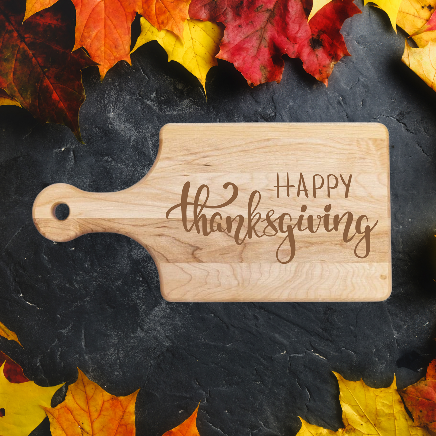 Thanksgiving At Home Cutting Board - Premium Cutting Boards from Hipster Lasers - Just $70! Shop now at Hipster Lasers