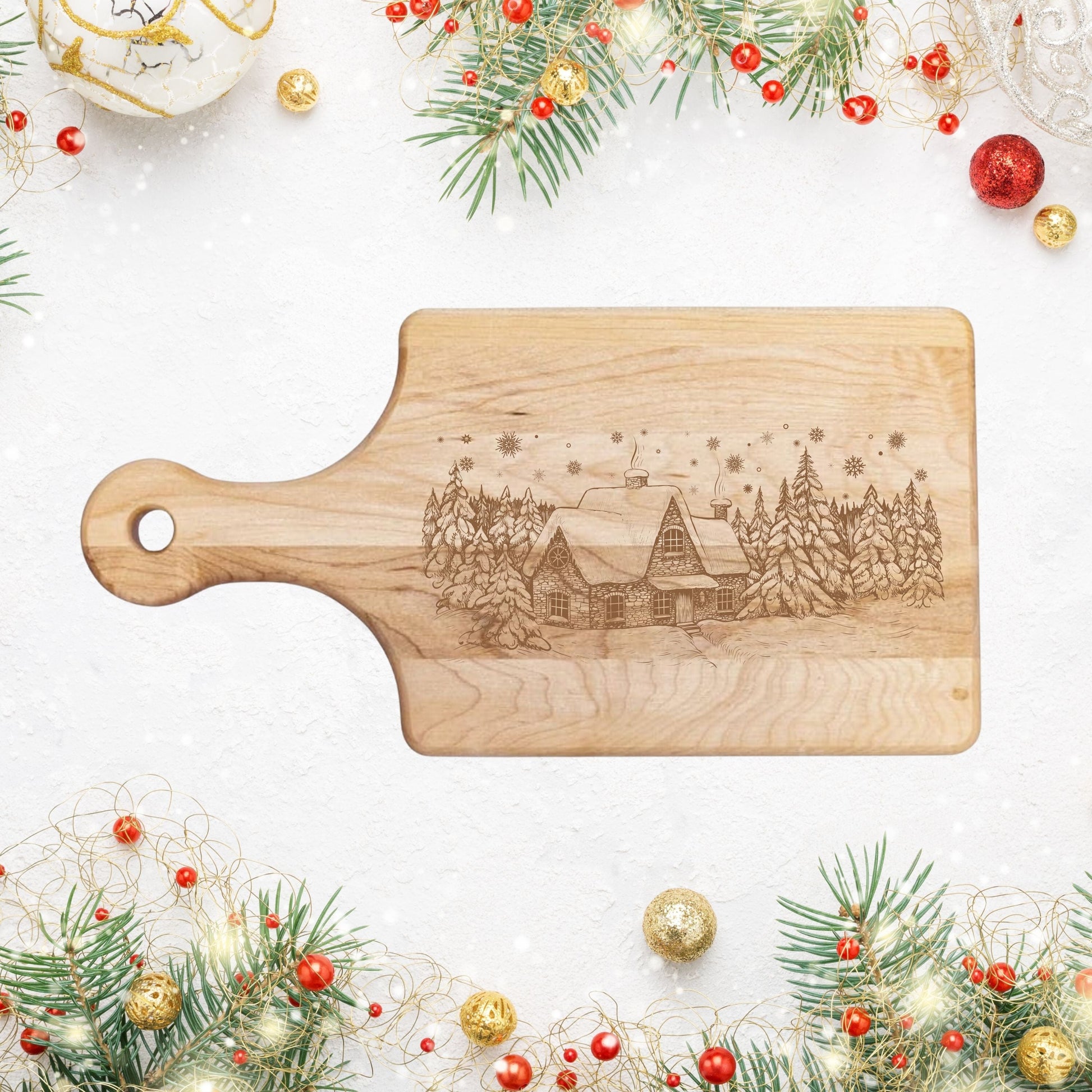 Winter Wonderland Cutting Board - Premium Cutting Boards from Hipster Lasers - Just $40! Shop now at Hipster Lasers