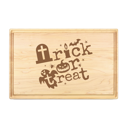 Trick or Treat Cutting Board - Premium Cutting Boards from Hipsterlasers - Just $90! Shop now at Hipsterlasers