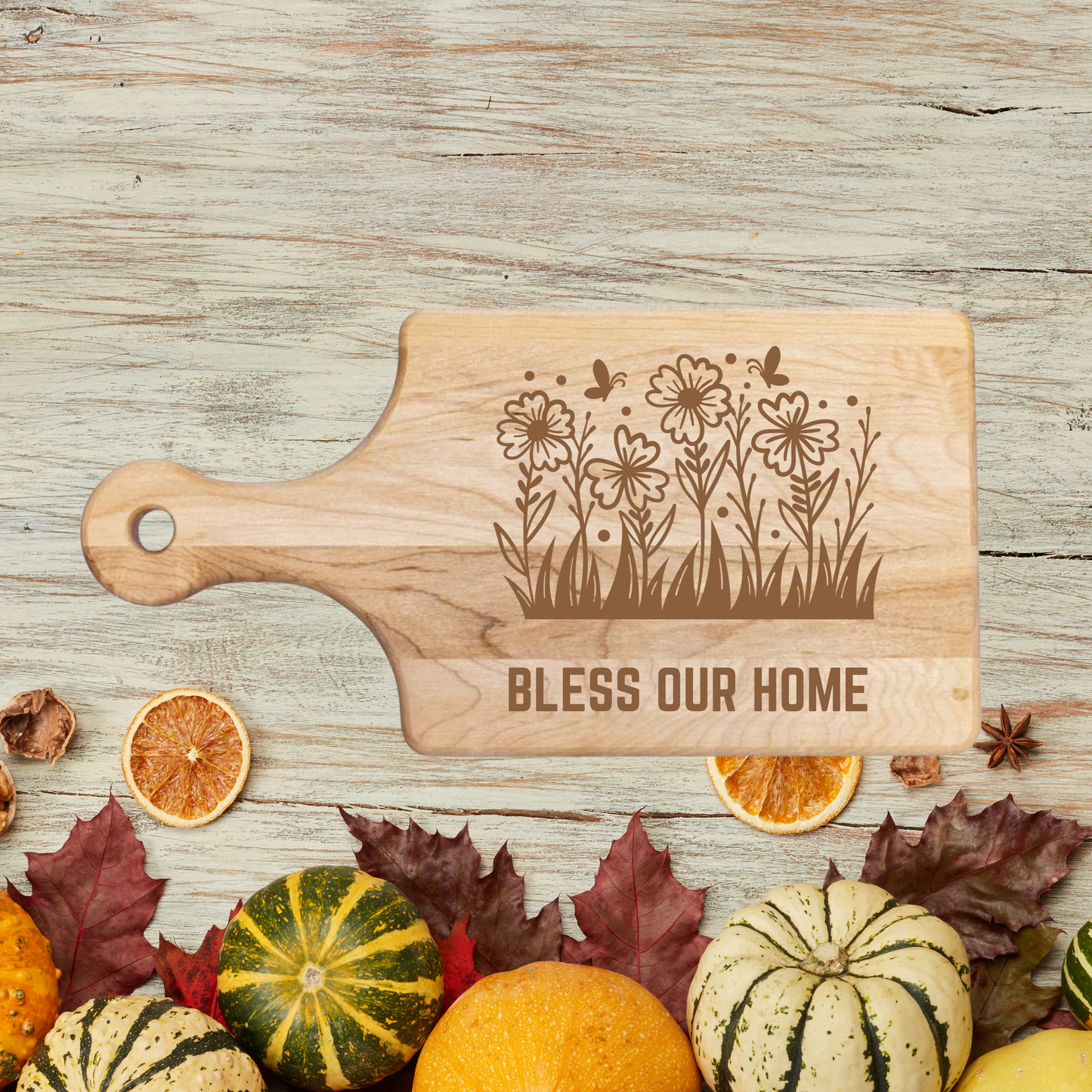 Bless Our Home Cutting Board - Premium Cutting Boards from Hipster Lasers - Just $40! Shop now at Hipster Lasers