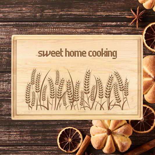 Sweet Home Cooking Cutting Board - Premium Cutting Boards from Hipster Lasers - Just $70! Shop now at Hipster Lasers