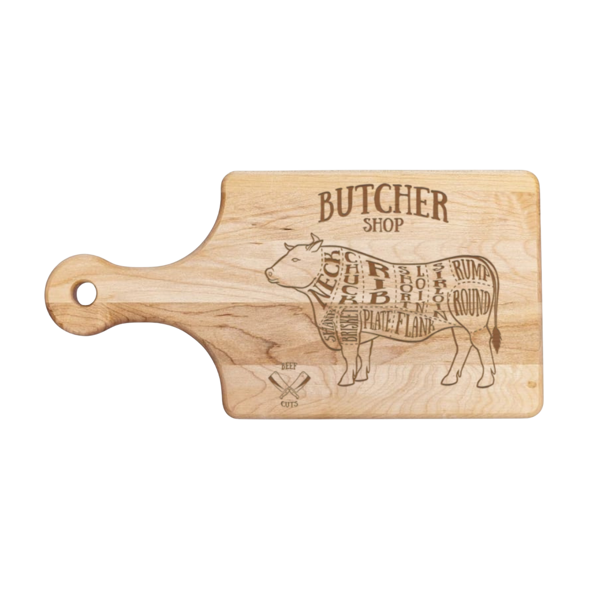 Beef Cuts Cutting Board - Premium Cutting Boards from Hipster Lasers - Just $40! Shop now at Hipster Lasers