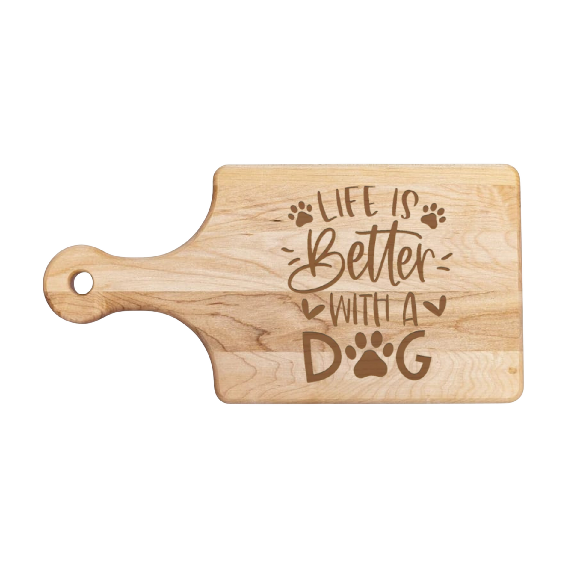 Life Is Better With A Dog Cutting Board - Premium Cutting Boards from Hipster Lasers - Just $40! Shop now at Hipster Lasers