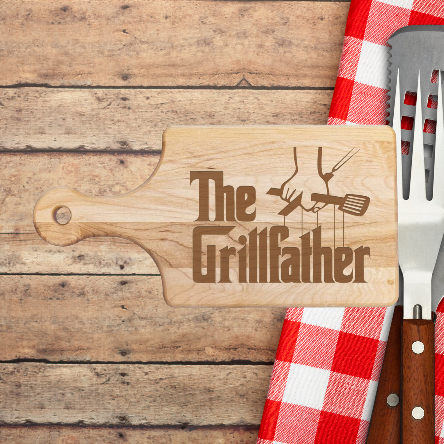 The Grillfather Cutting Board - Premium Cutting Boards from Hipster Lasers - Just $40! Shop now at Hipster Lasers