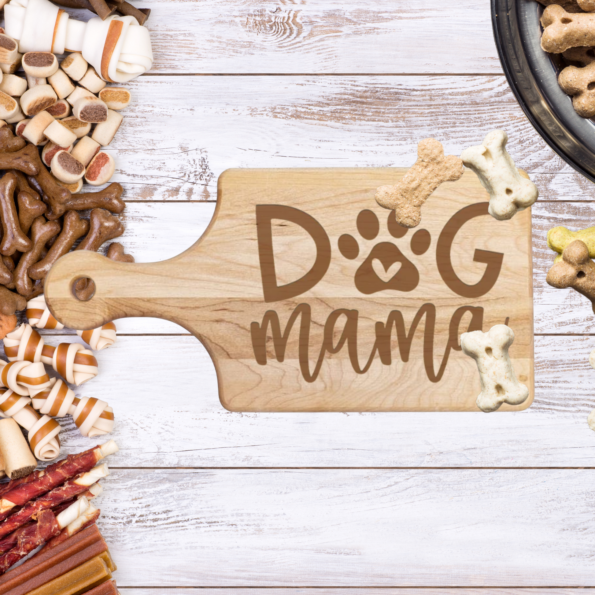 Dog Mama Cutting Board - Premium Cutting Boards from Hipster Lasers - Just $40! Shop now at Hipster Lasers