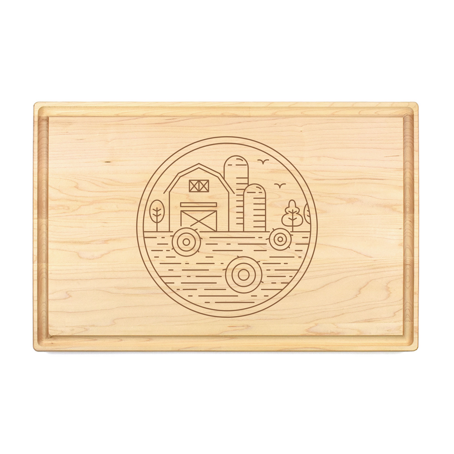Abstract Farm Art Cutting Board - Premium Cutting Boards from Hipster Lasers - Just $90! Shop now at Hipster Lasers