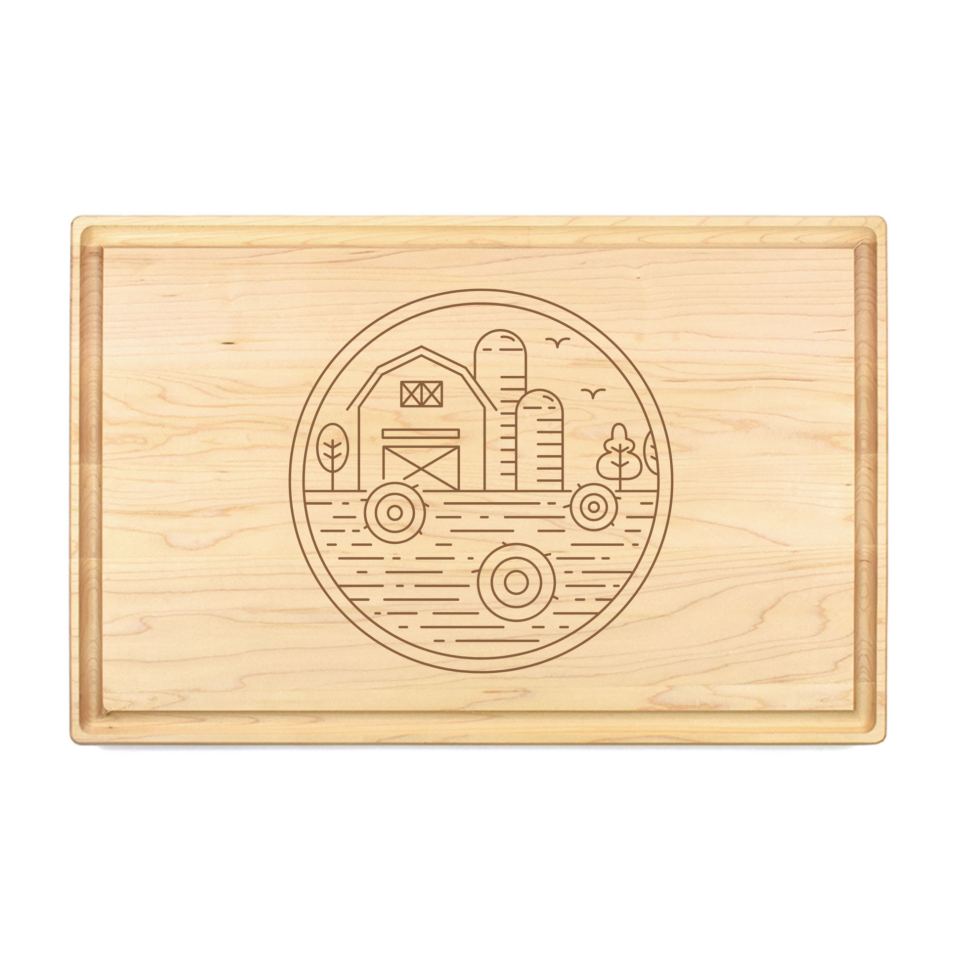 Abstract Farm Art Cutting Board - Premium Cutting Boards from Hipster Lasers - Just $90! Shop now at Hipster Lasers