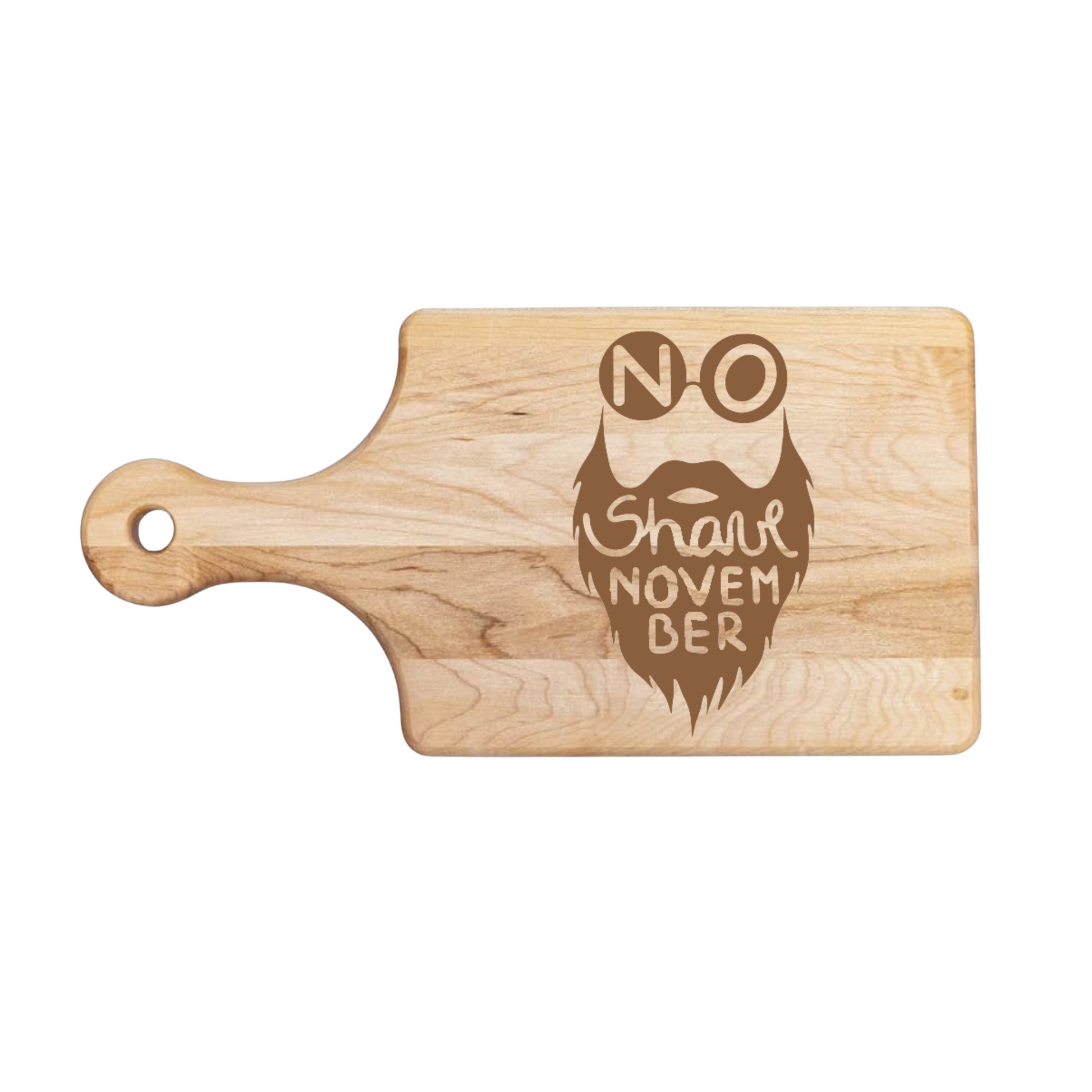 No Shave November Cutting Board - Premium Cutting Boards from Hipster Lasers - Just $40! Shop now at Hipster Lasers