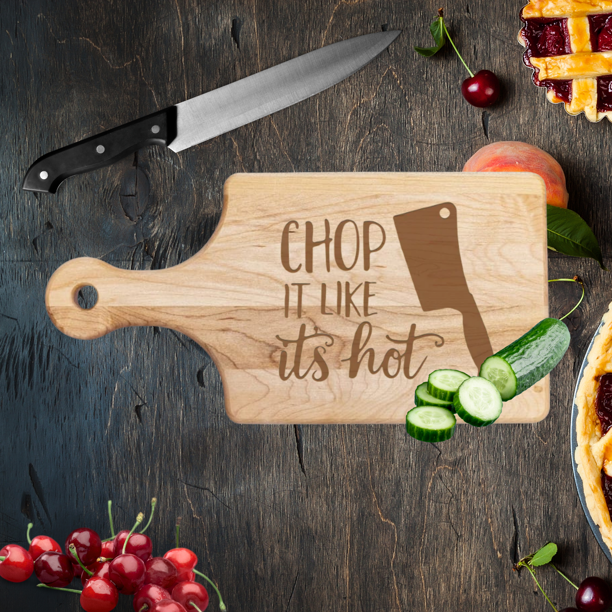 Chop It Like It's Hot Cutting Board - Premium Cutting Boards from Hipster Lasers - Just $70! Shop now at Hipster Lasers