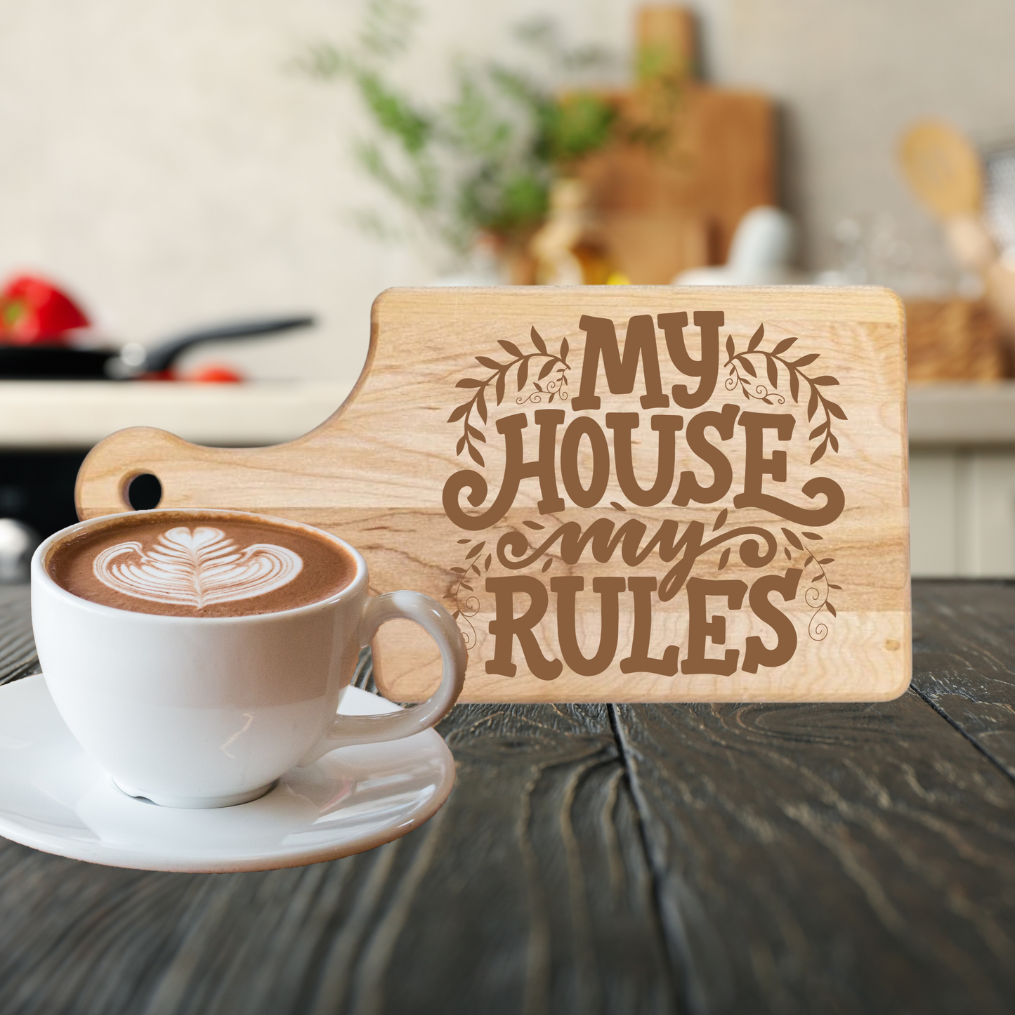My House My Rules Cutting Board