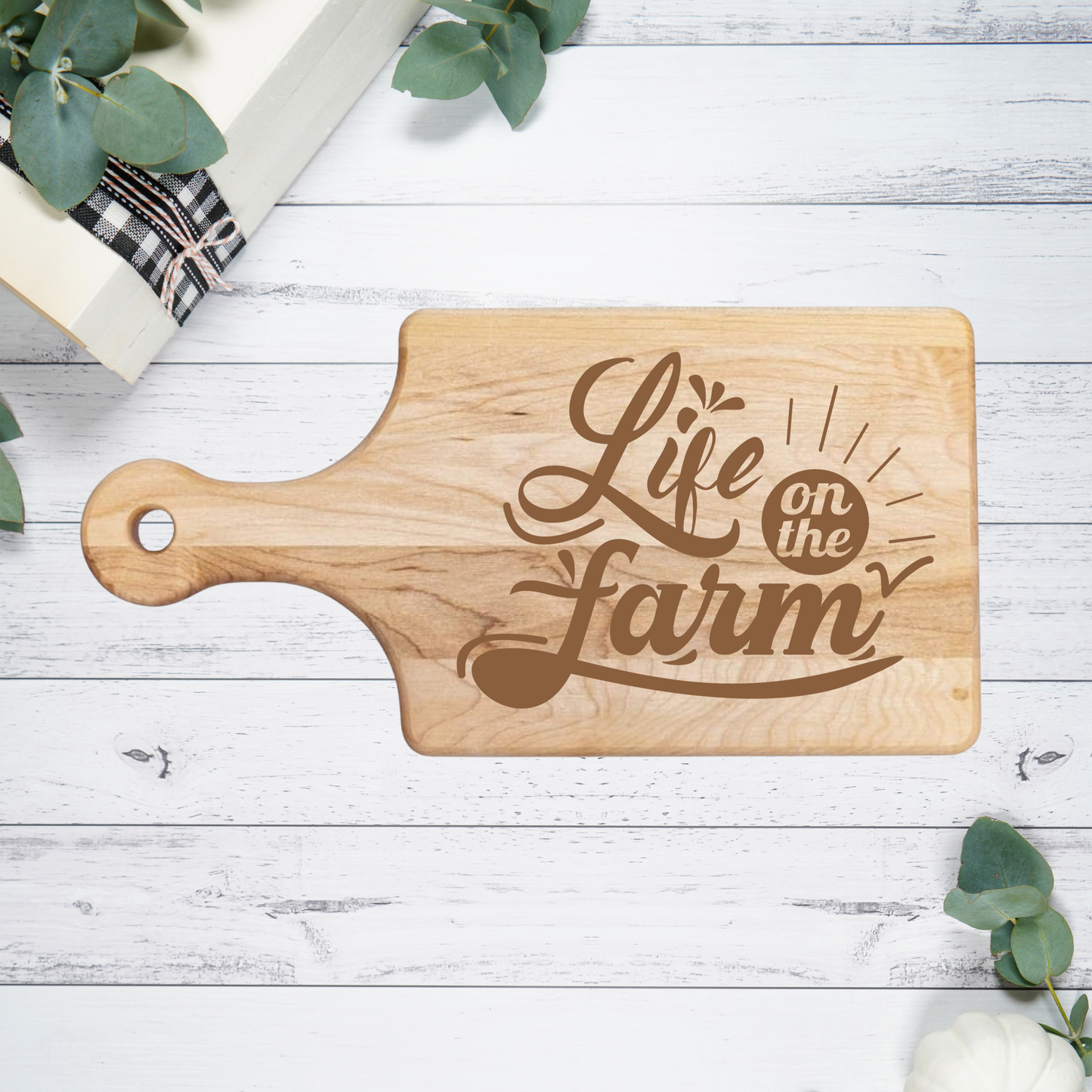 Life on the Farm Cutting Board - Premium Cutting Boards from Hipster Lasers - Just $40! Shop now at Hipster Lasers