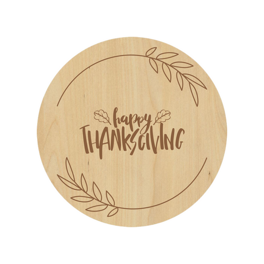 Happy Thanksgiving Coaster Set - Premium Coaster from Hipster Lasers - Just $40! Shop now at Hipsterlasers