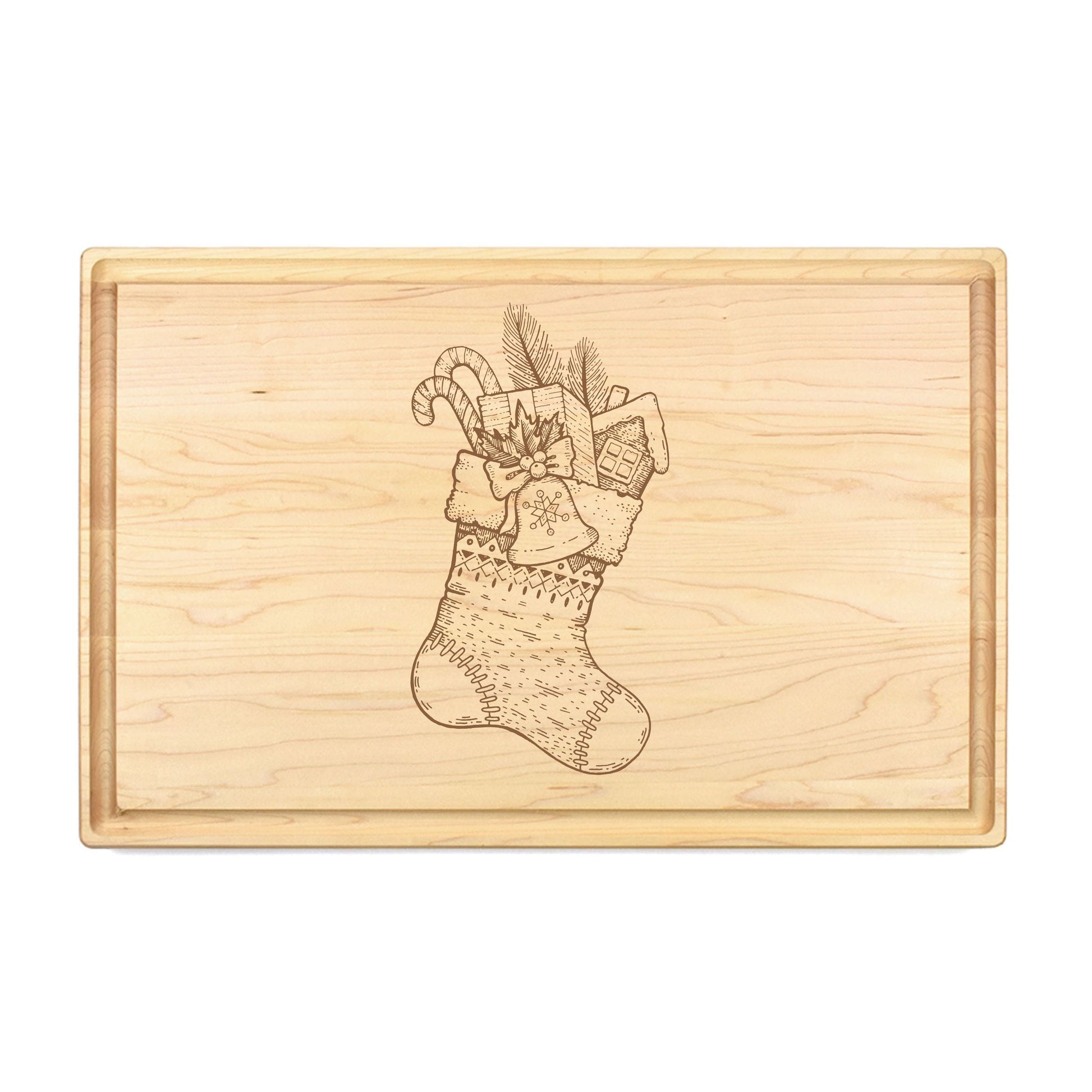 Santa's Stocking Cutting Board - Premium Cutting Boards from Hipster Lasers - Just $40! Shop now at Hipster Lasers