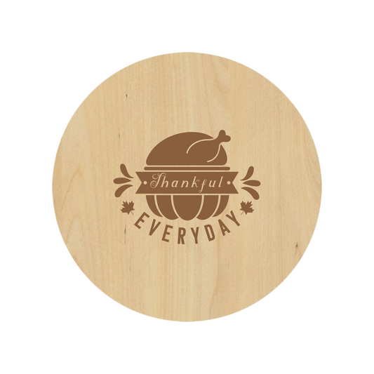 Thankful Everyday Coaster Set - Premium Coaster from Hipster Lasers - Just $40! Shop now at Hipsterlasers