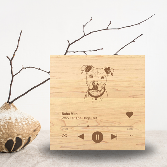 Custom Engraved Pet Love Photos - Premium Wood Plaques from Hipster Lasers - Just $35! Shop now at Hipsterlasers