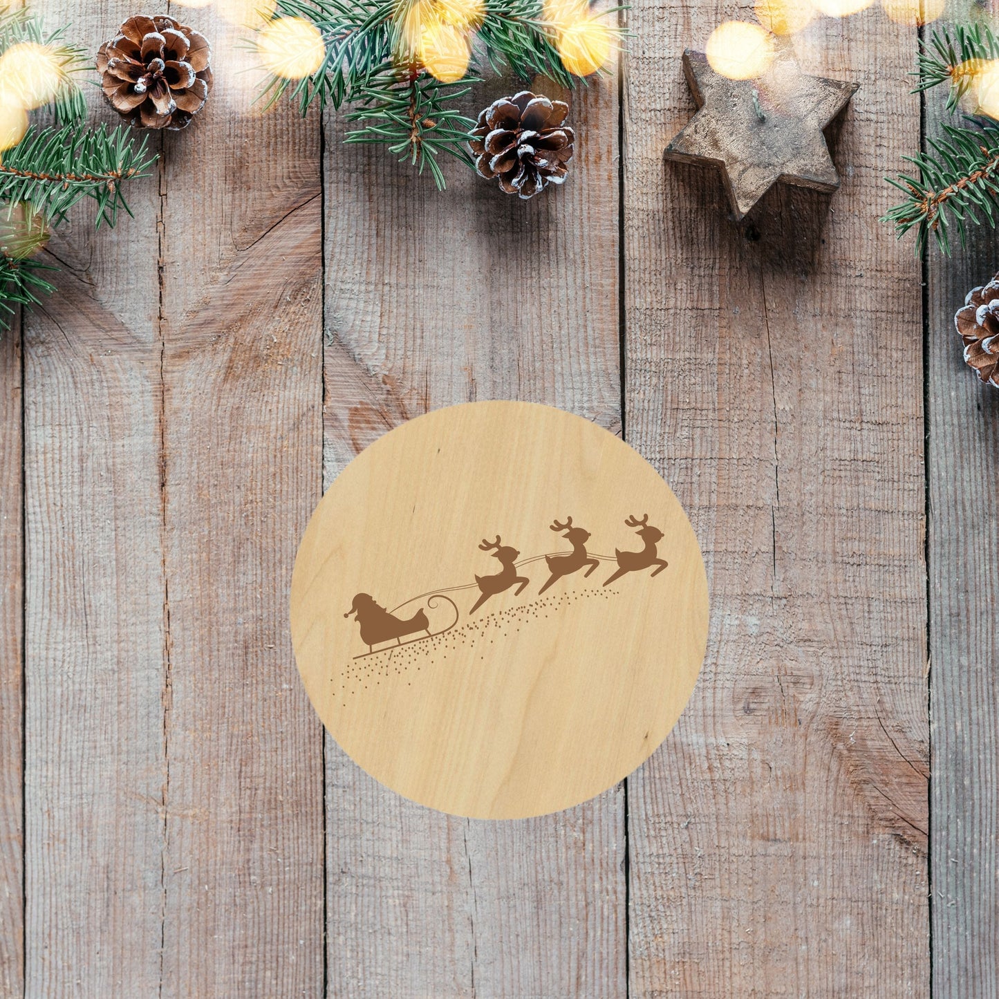 Sleigh Bells Coaster - Premium Coasters from Hipster Lasers - Just $10! Shop now at Hipster Lasers
