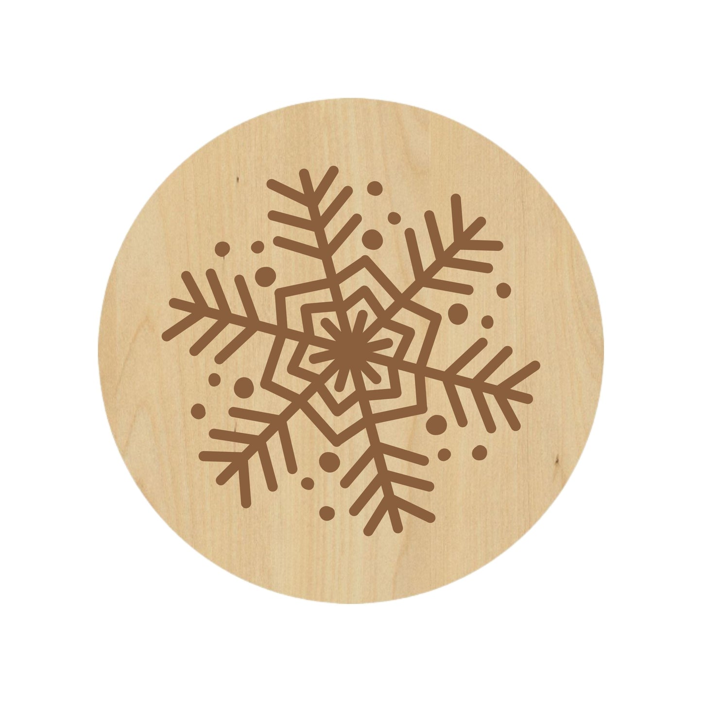 Snowflake Tidings Coaster - Premium Coasters from Hipster Lasers - Just $10! Shop now at Hipster Lasers
