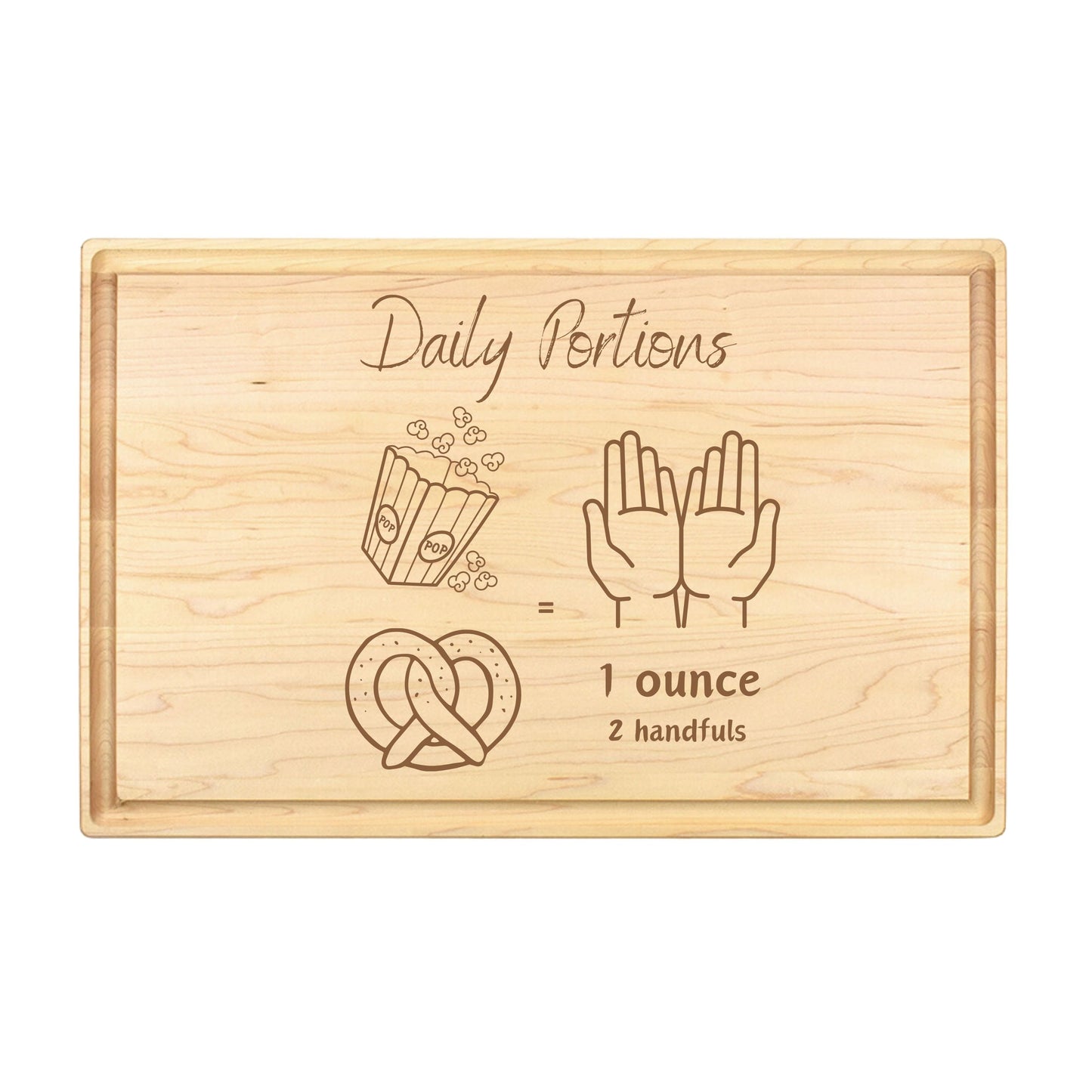 Snacking Portions Board - Premium Cutting Boards from Hipster Lasers - Just $40! Shop now at Hipster Lasers