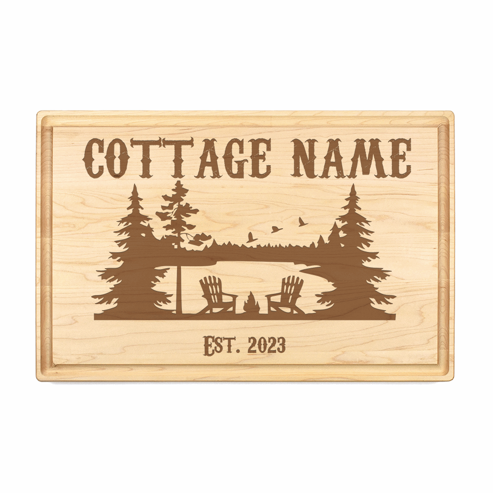 Cottage Customizable Cutting Board - Premium Cutting Boards from Hipster Lasers - Just $130! Shop now at Hipsterlasers