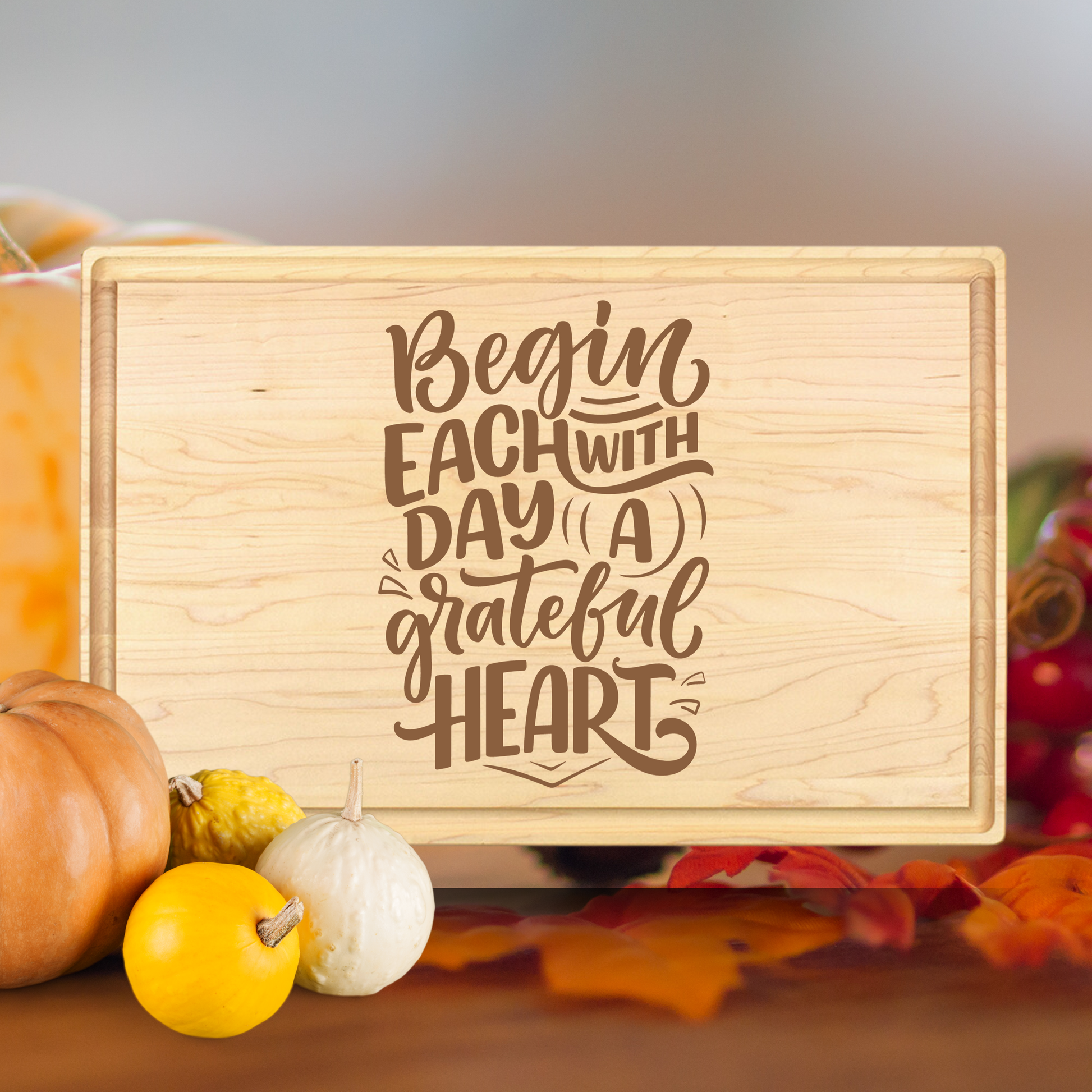 Begin Each Day Cutting Board - Premium Cutting Boards from Hipster Lasers - Just $40! Shop now at Hipster Lasers