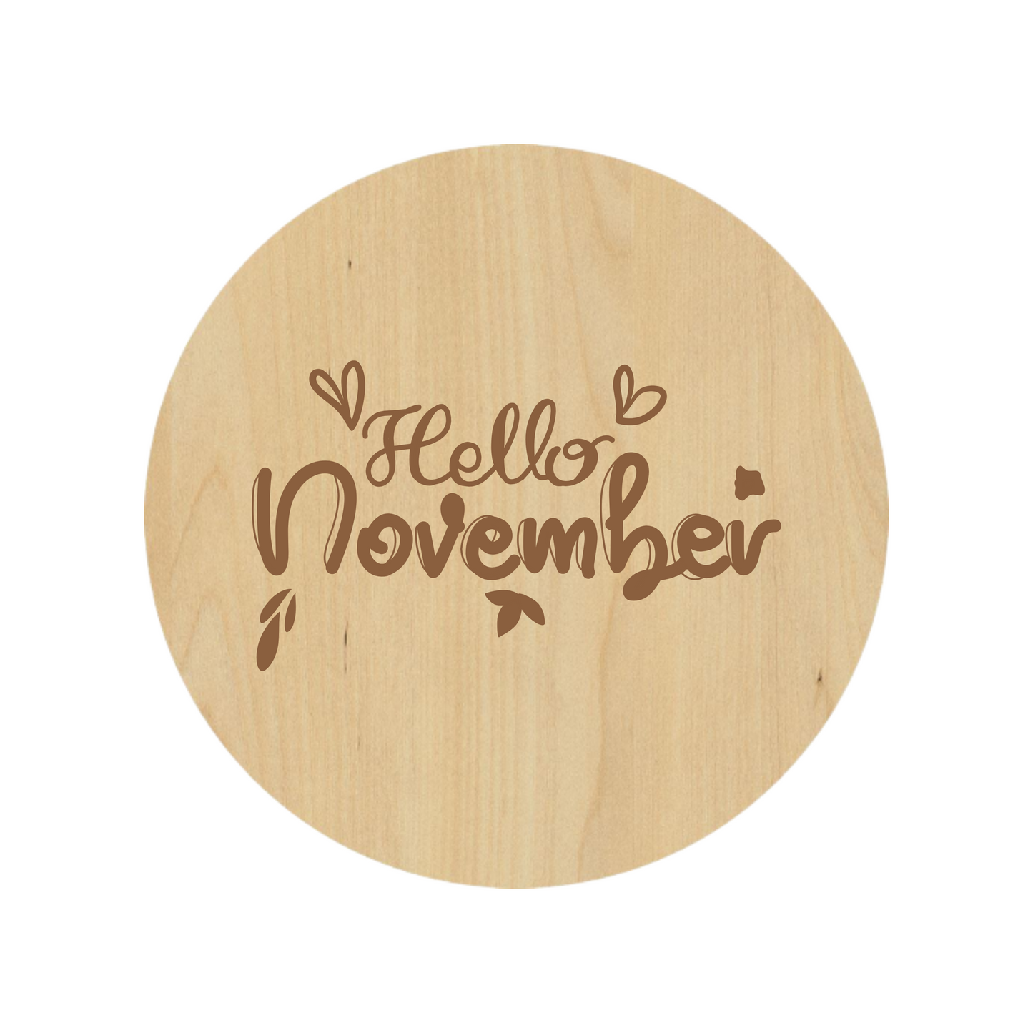 Hello November Coaster Set - Premium Coaster from Hipster Lasers - Just $40! Shop now at Hipsterlasers