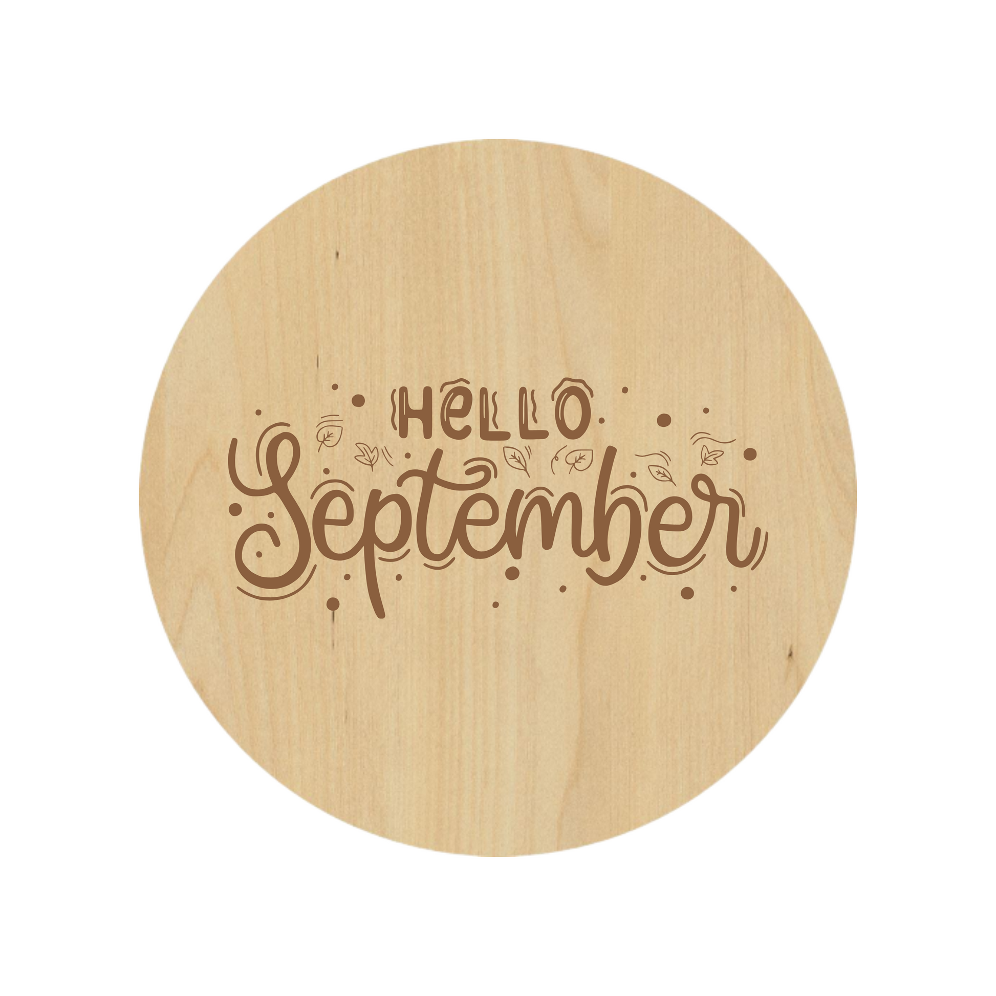 Hello September Coaster Set - Premium Coaster from Hipster Lasers - Just $40! Shop now at Hipsterlasers
