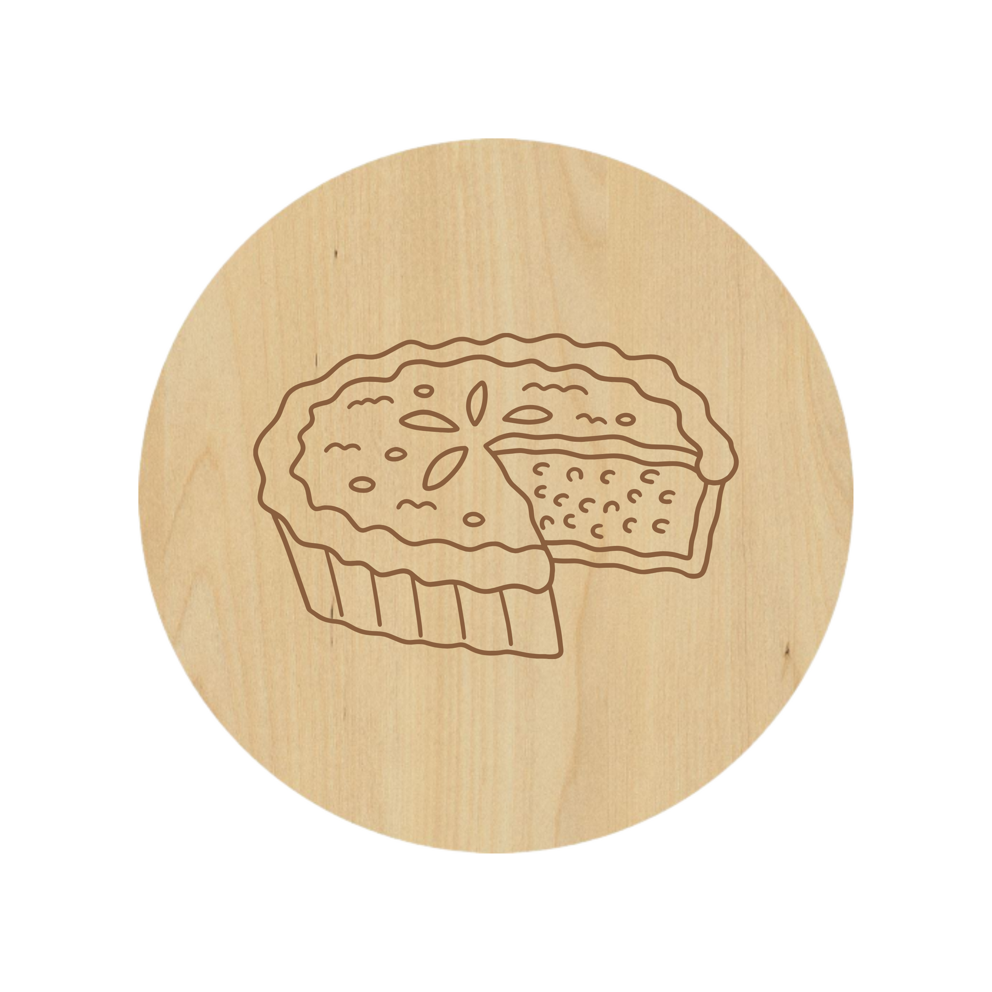 Freshly Baked Pie Coaster Set - Premium Coaster from Hipster Lasers - Just $40! Shop now at Hipsterlasers