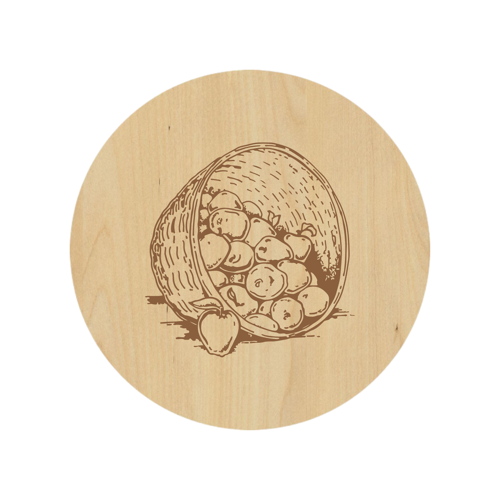 Farmhouse Bushel of Apples Coaster Set - Premium Coaster from Hipster Lasers - Just $40! Shop now at Hipsterlasers