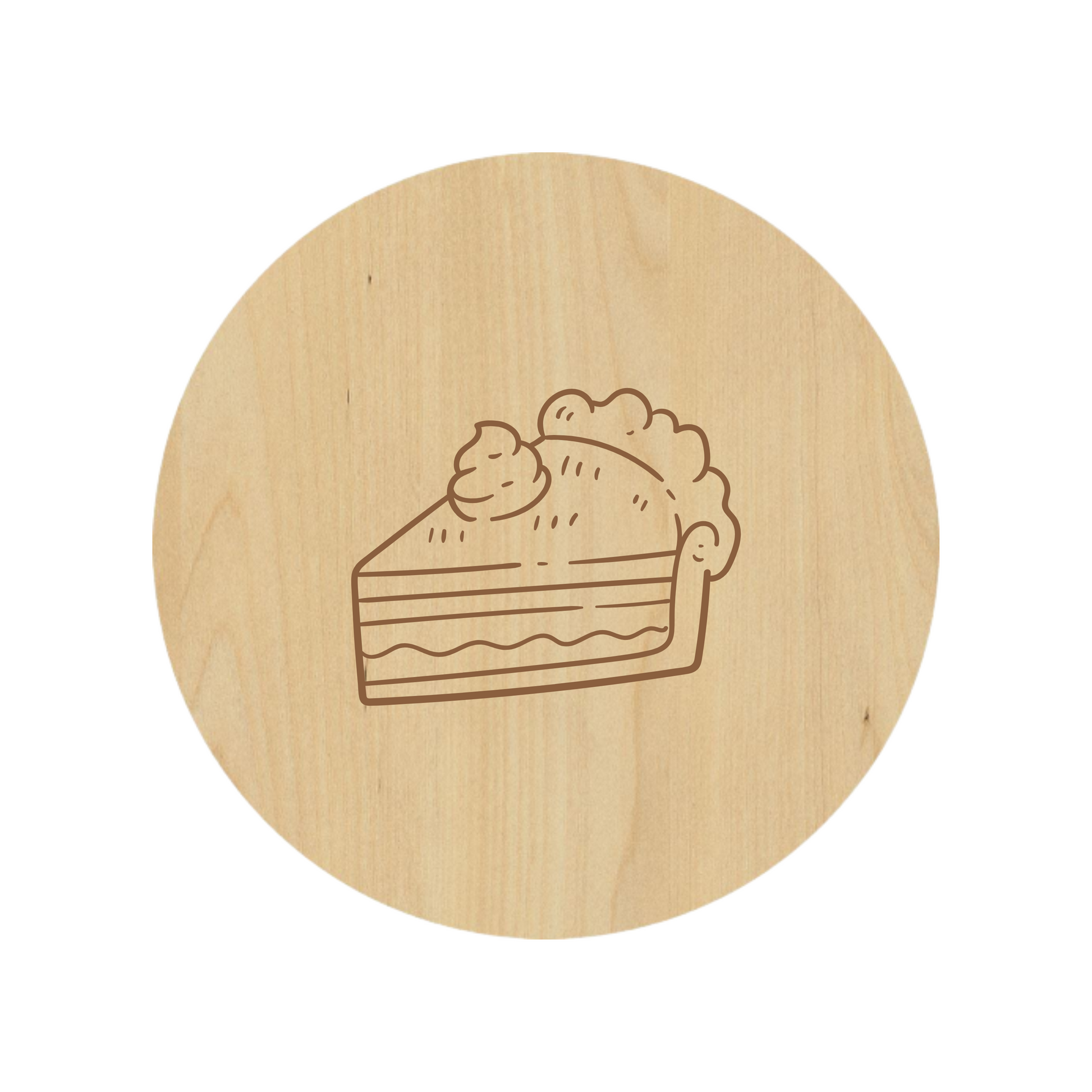 Pie Slice Coaster - Premium Coasters from Hipster Lasers - Just $10! Shop now at Hipster Lasers