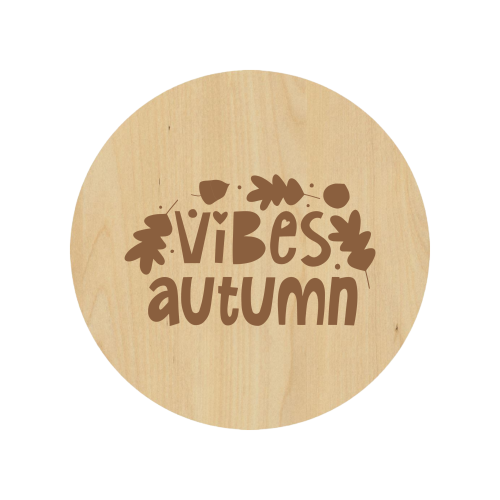 Autumn Vibes Coaster Set - Premium Coaster from Hipster Lasers - Just $40! Shop now at Hipsterlasers