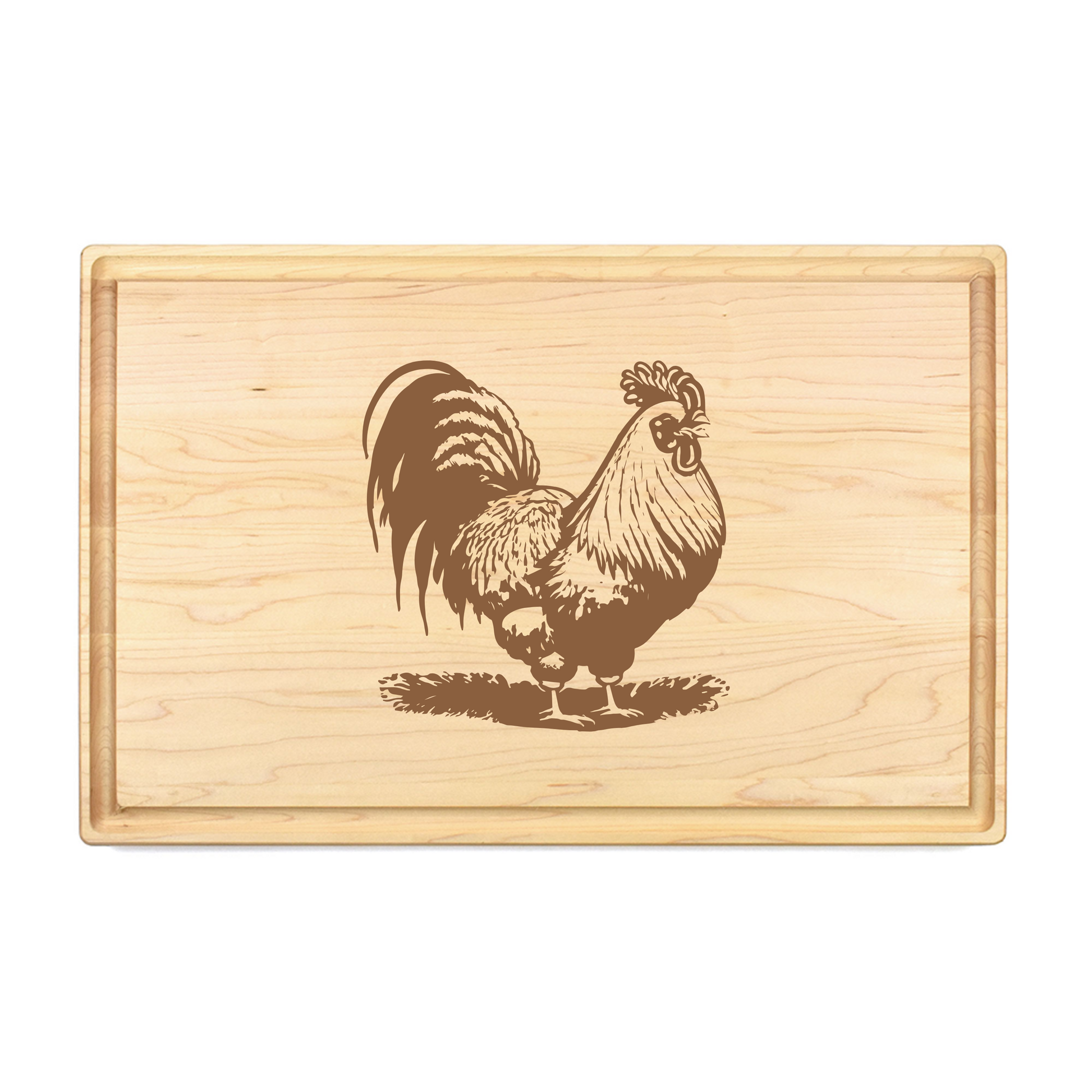 Boss Rooster Cutting Board - Premium Cutting Boards from Hipster Lasers - Just $90! Shop now at Hipster Lasers
