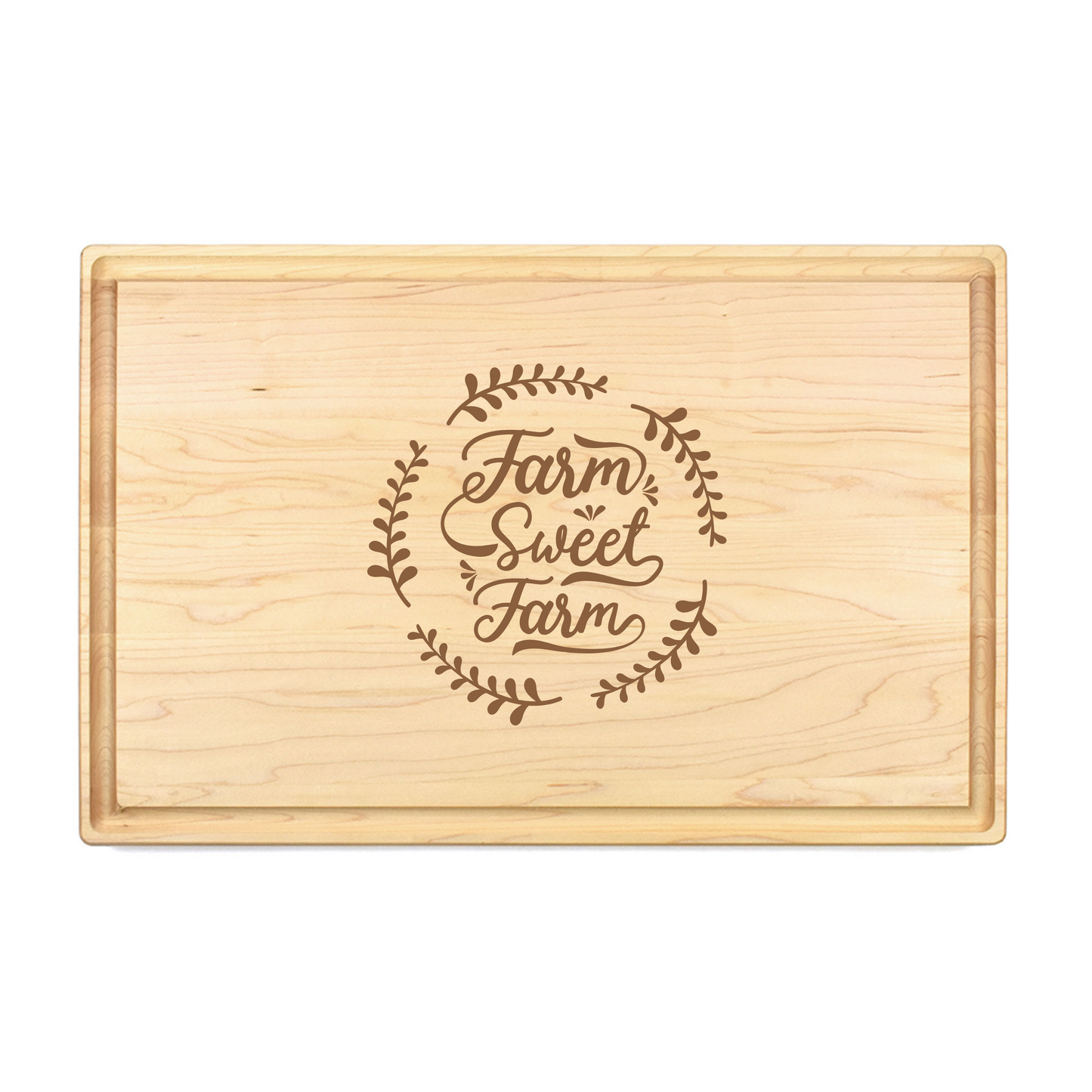 Farm Sweet Farm Maple Cutting Board - Premium Cutting Boards from Hipster Lasers - Just $90! Shop now at Hipster Lasers